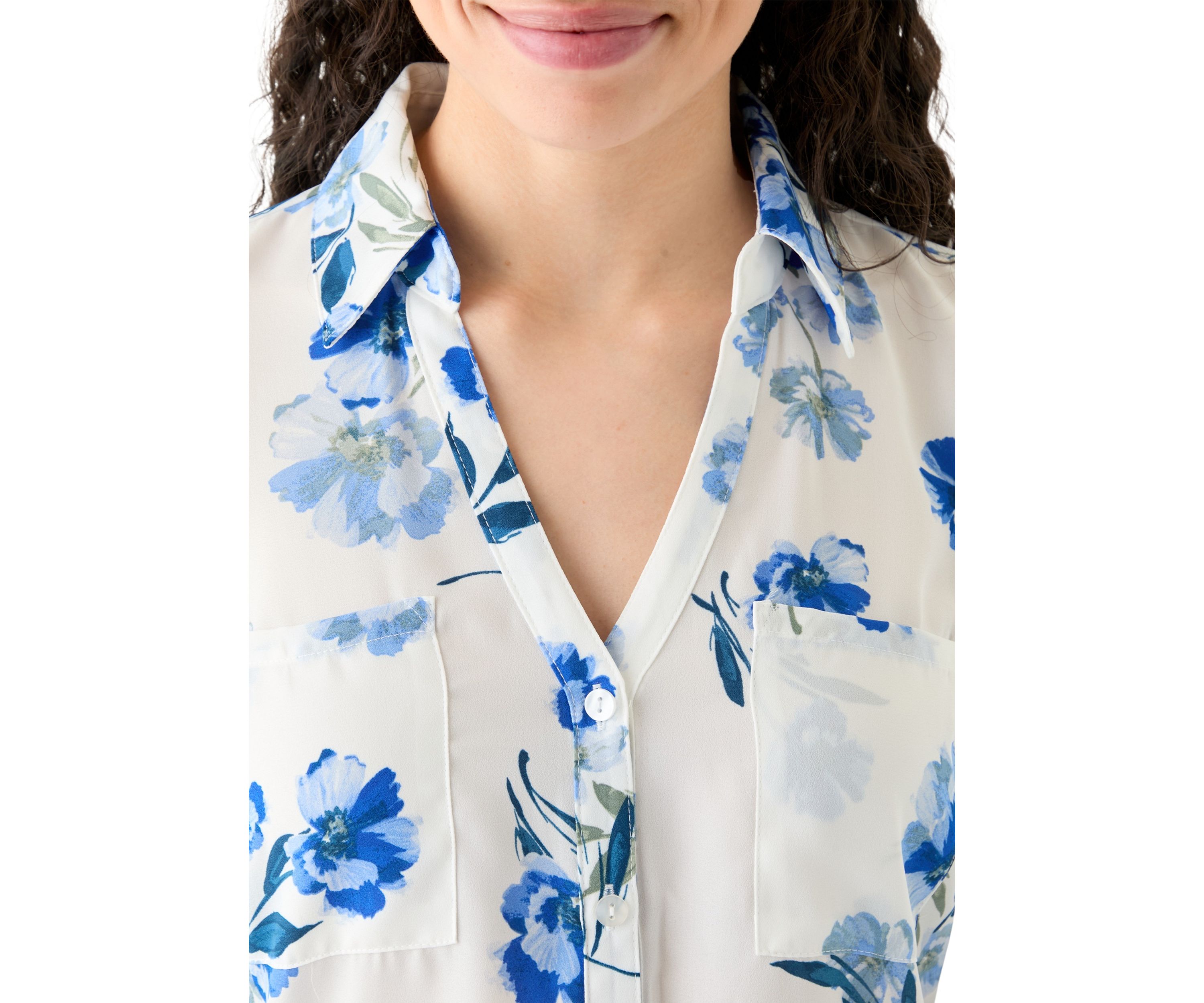 Womens Portofino Printed Blouse