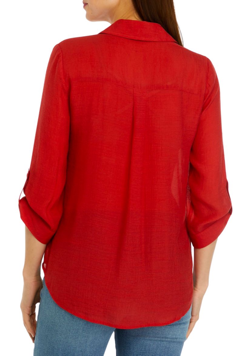 Womens Portofino Woven Top