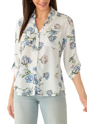 A. Byer Women's Portofino Print Shirt, XS