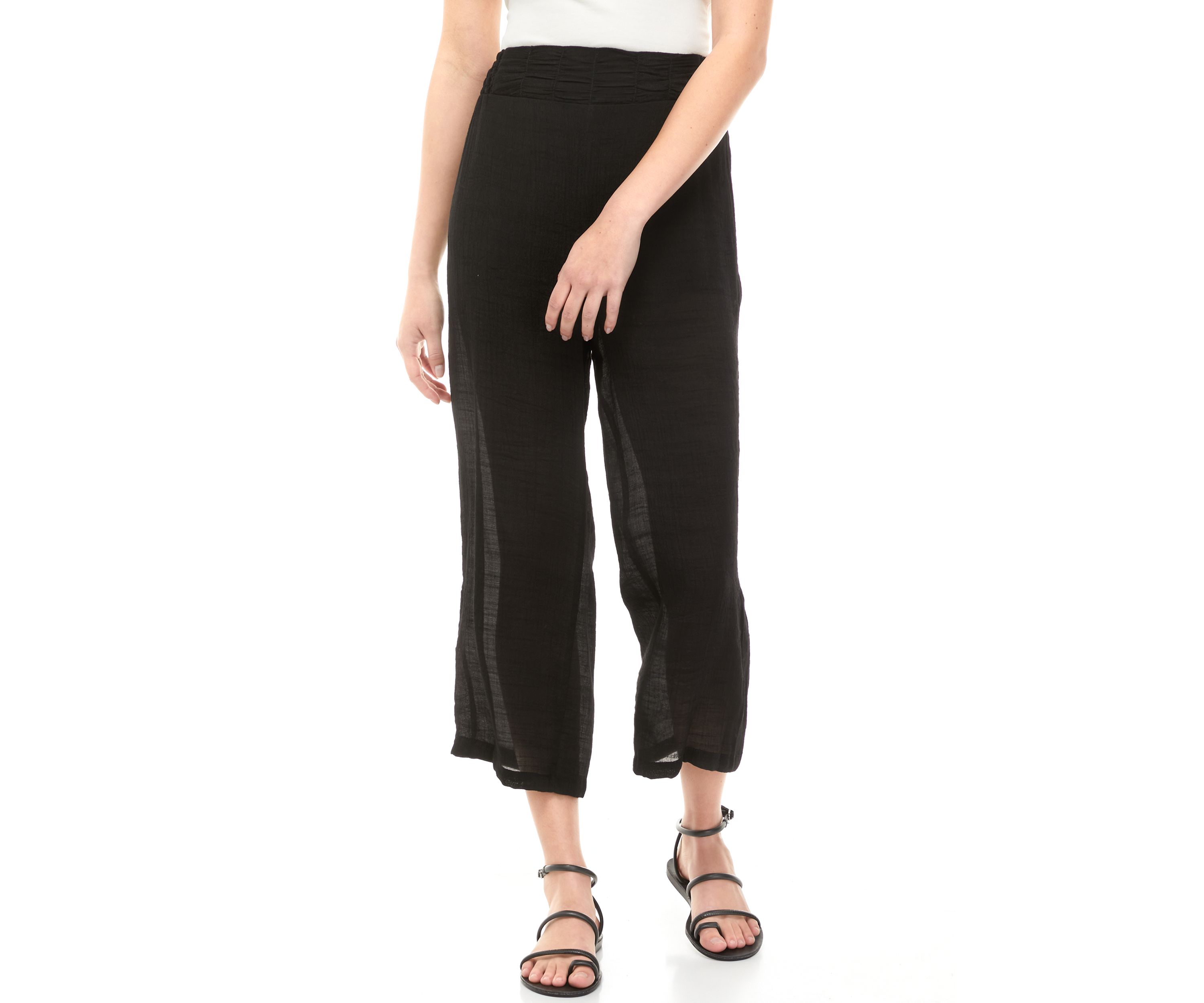 Juniors Pull On Wide Leg Pants