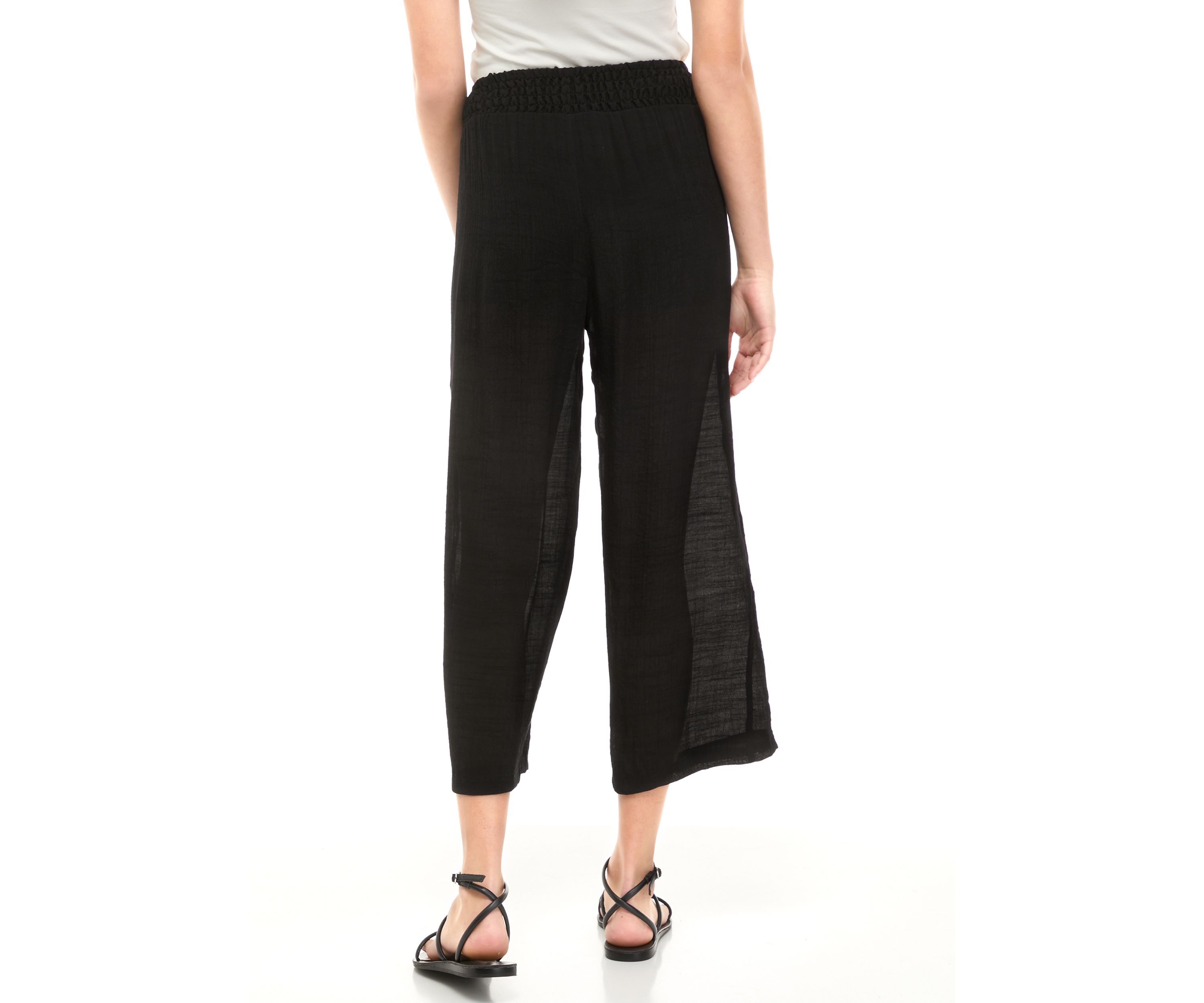 Juniors Pull On Wide Leg Pants