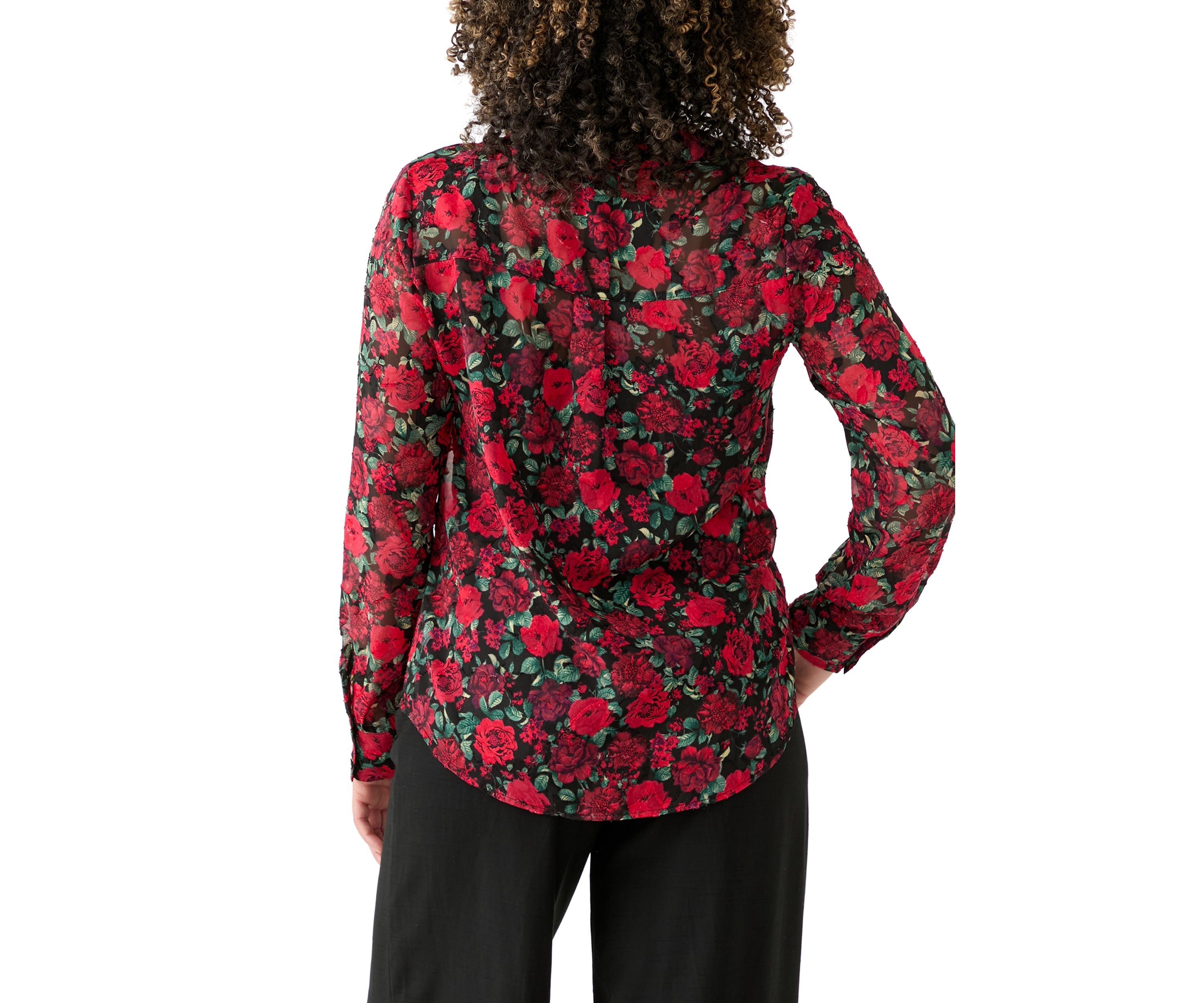 Juniors Satin Printed Portofino Top