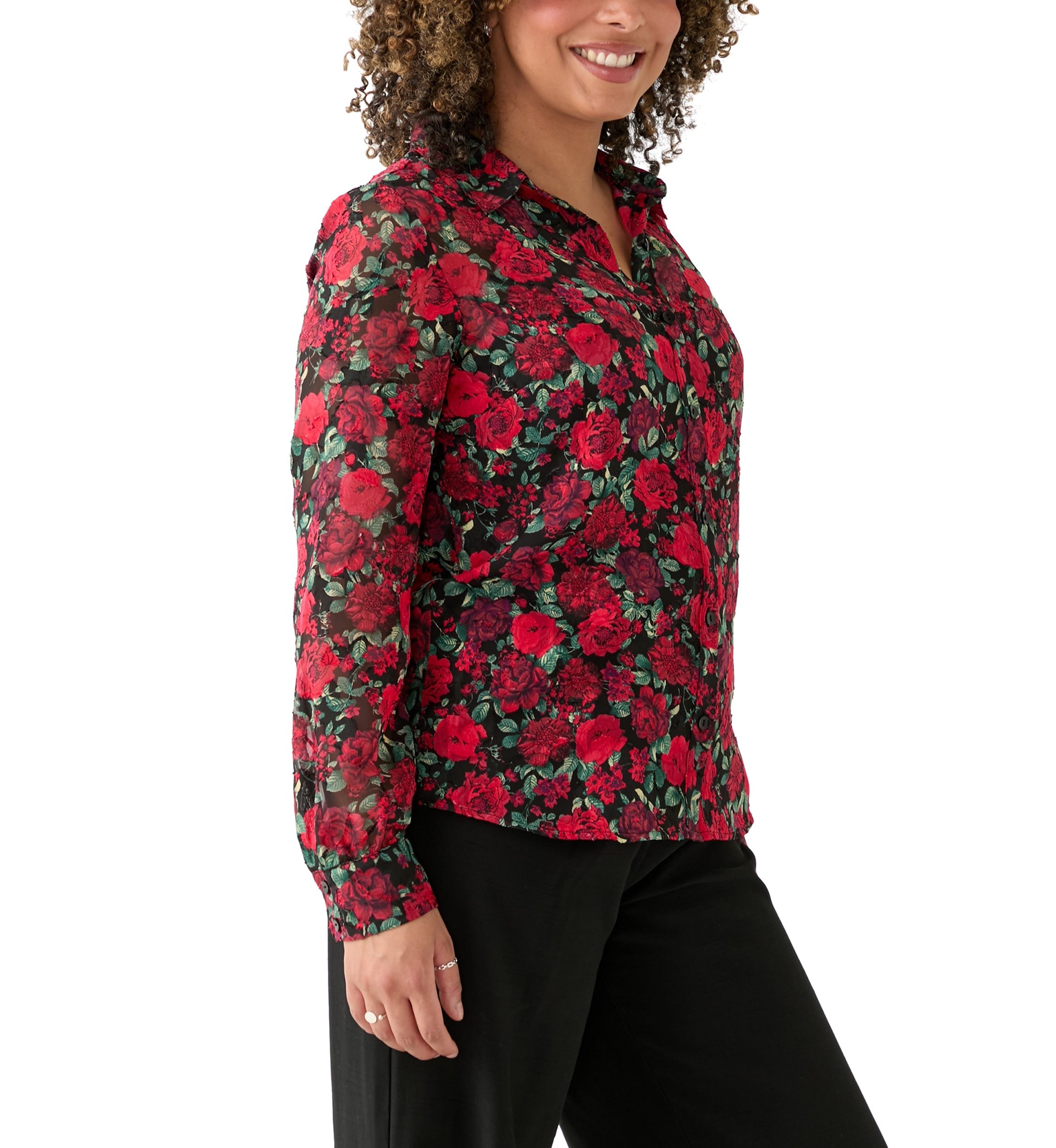 Womens Satin Printed Portofino Top