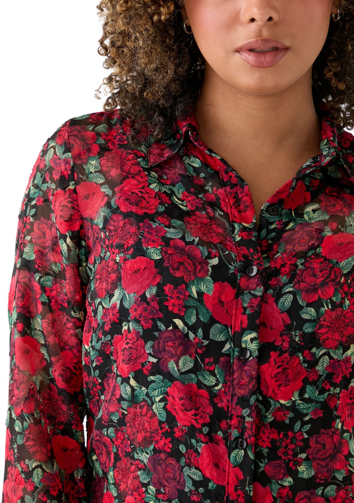 Womens Satin Printed Portofino Top