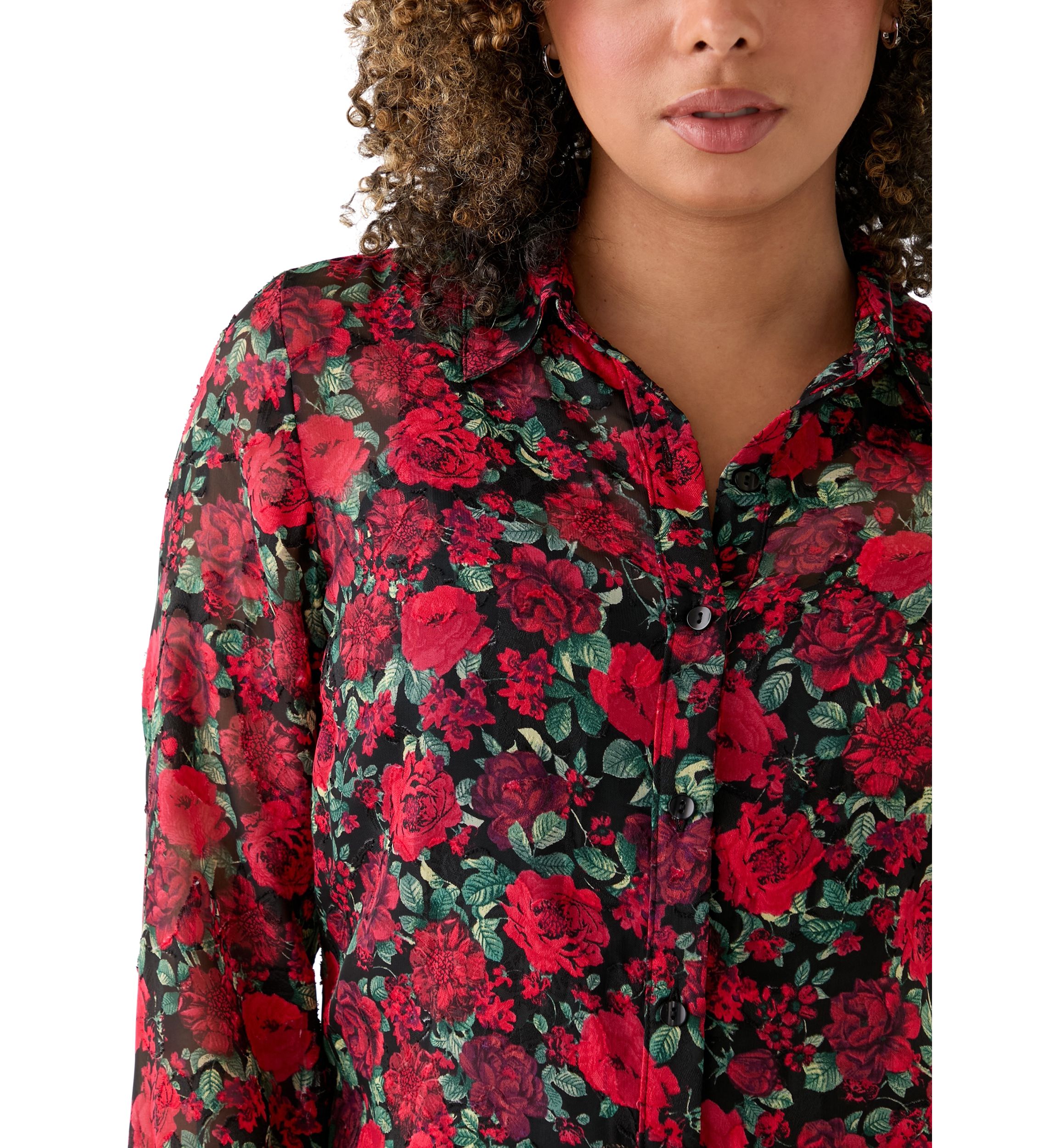 Womens Satin Printed Portofino Top