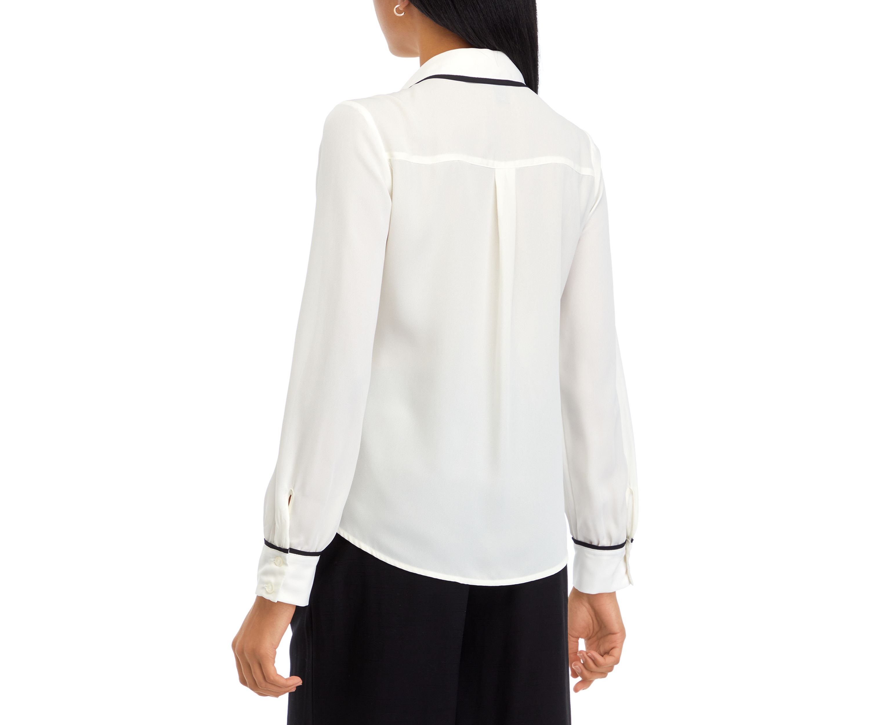 Womens Pop Trim Portofino Blouse