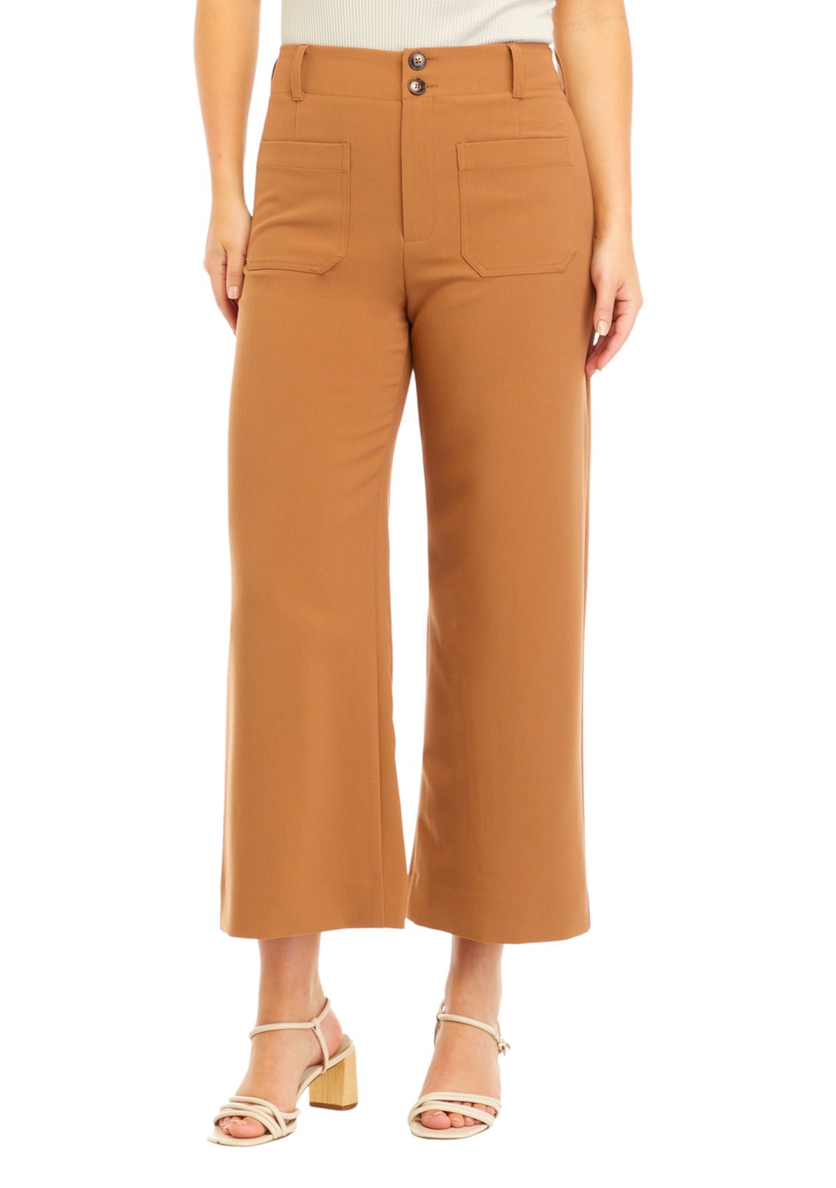 Juniors Front Pocket Cropped Pants