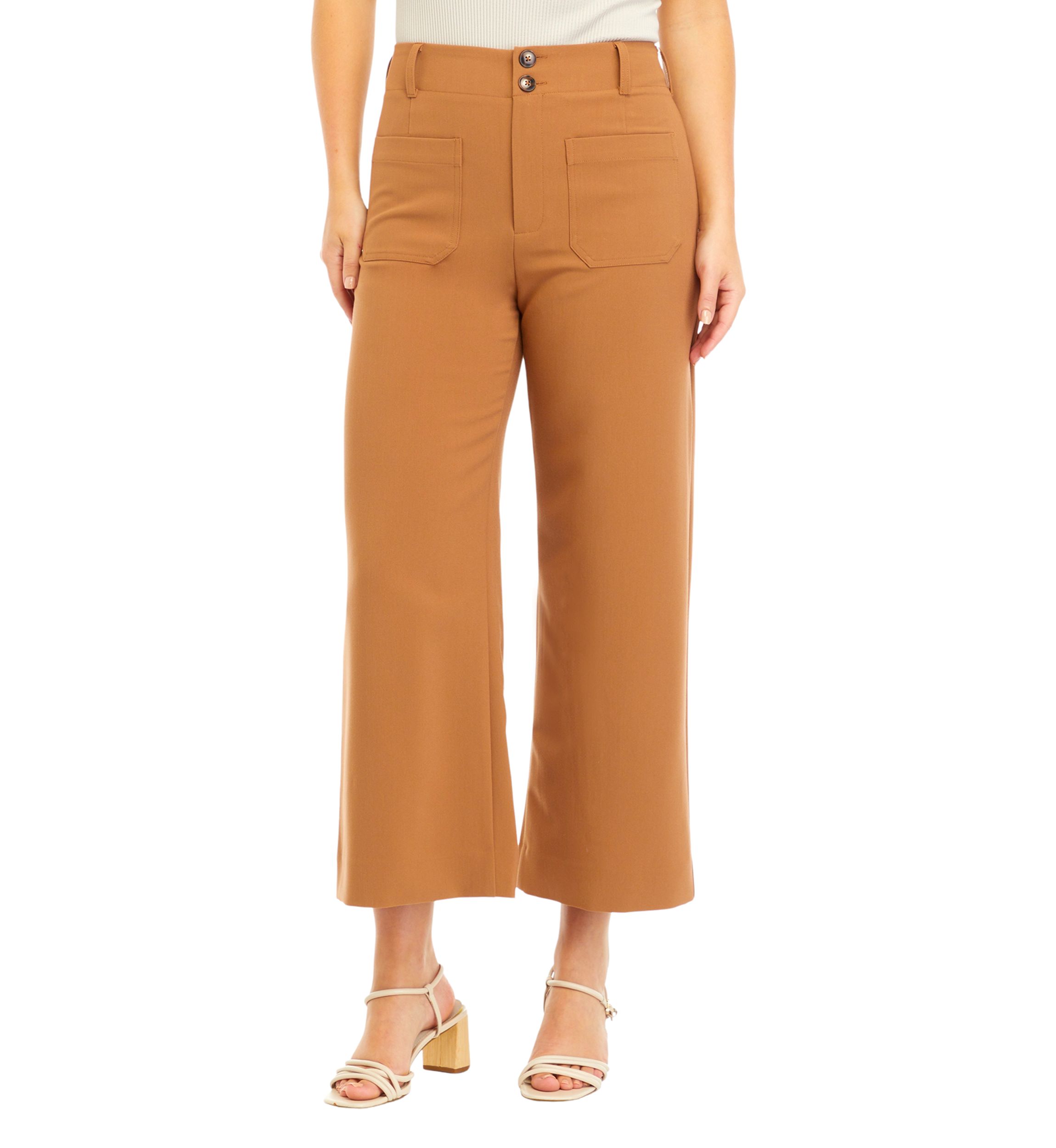 Juniors Front Pocket Cropped Pants