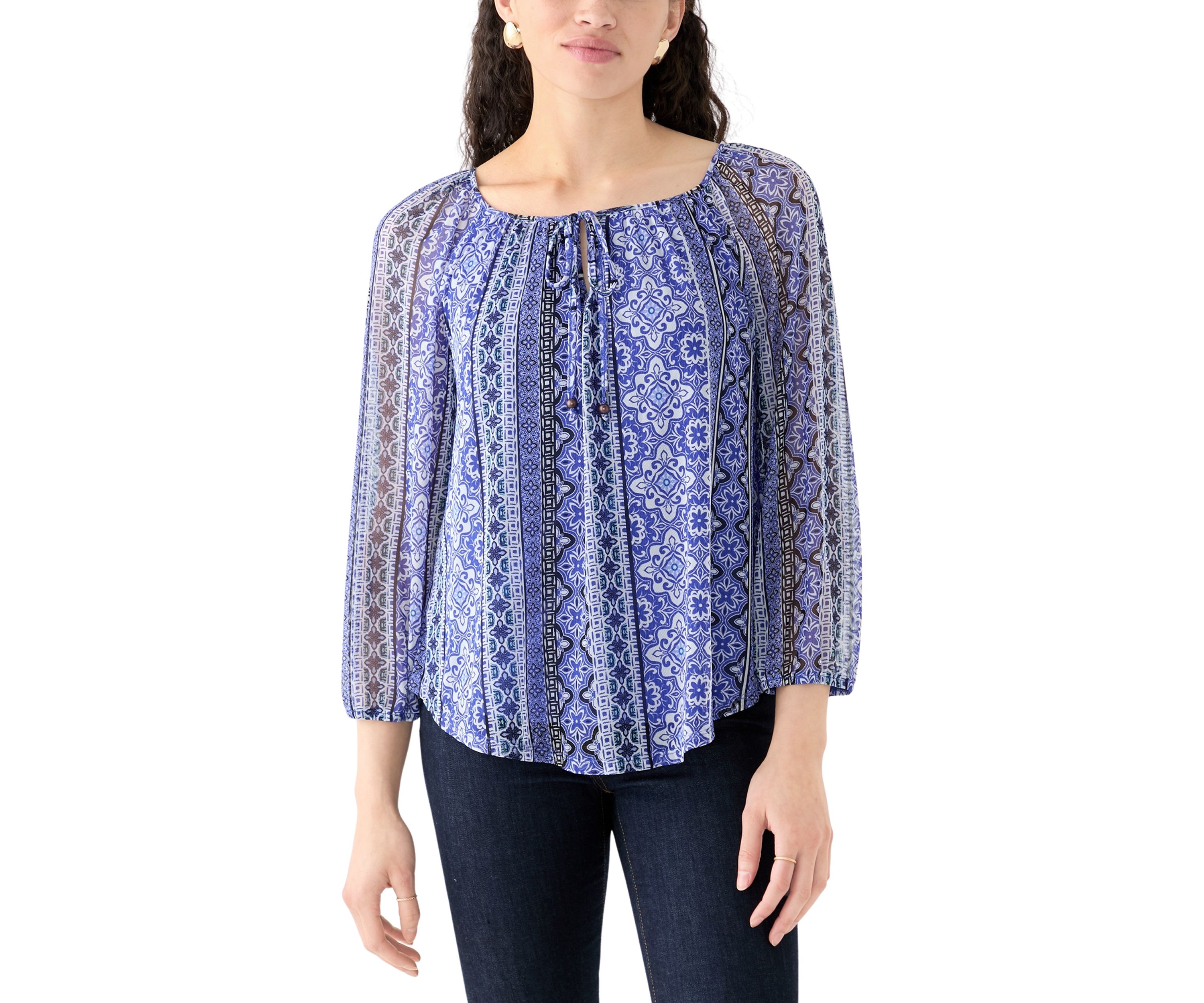 Womens Woven Printed Blouse