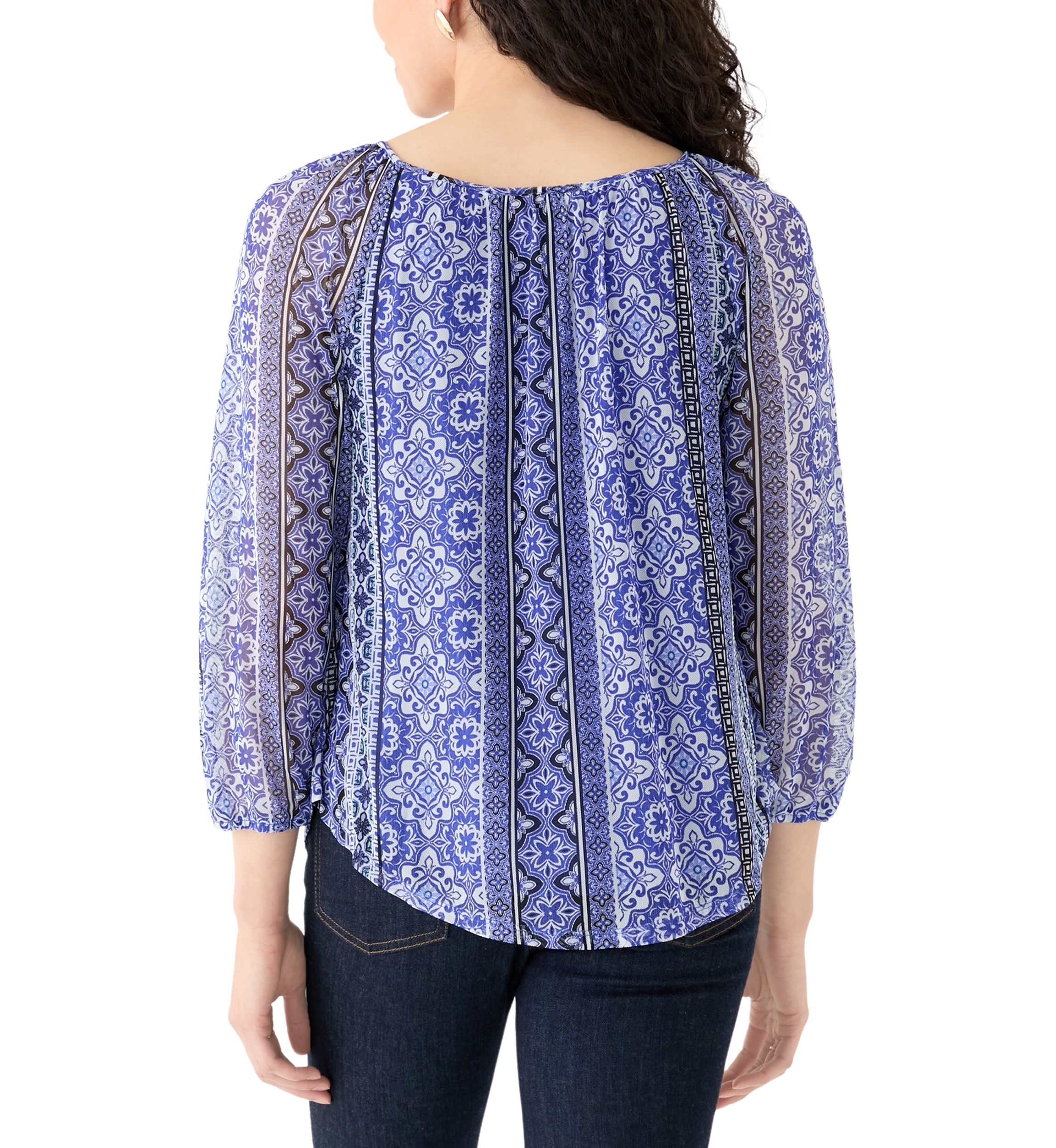 Womens Woven Printed Blouse