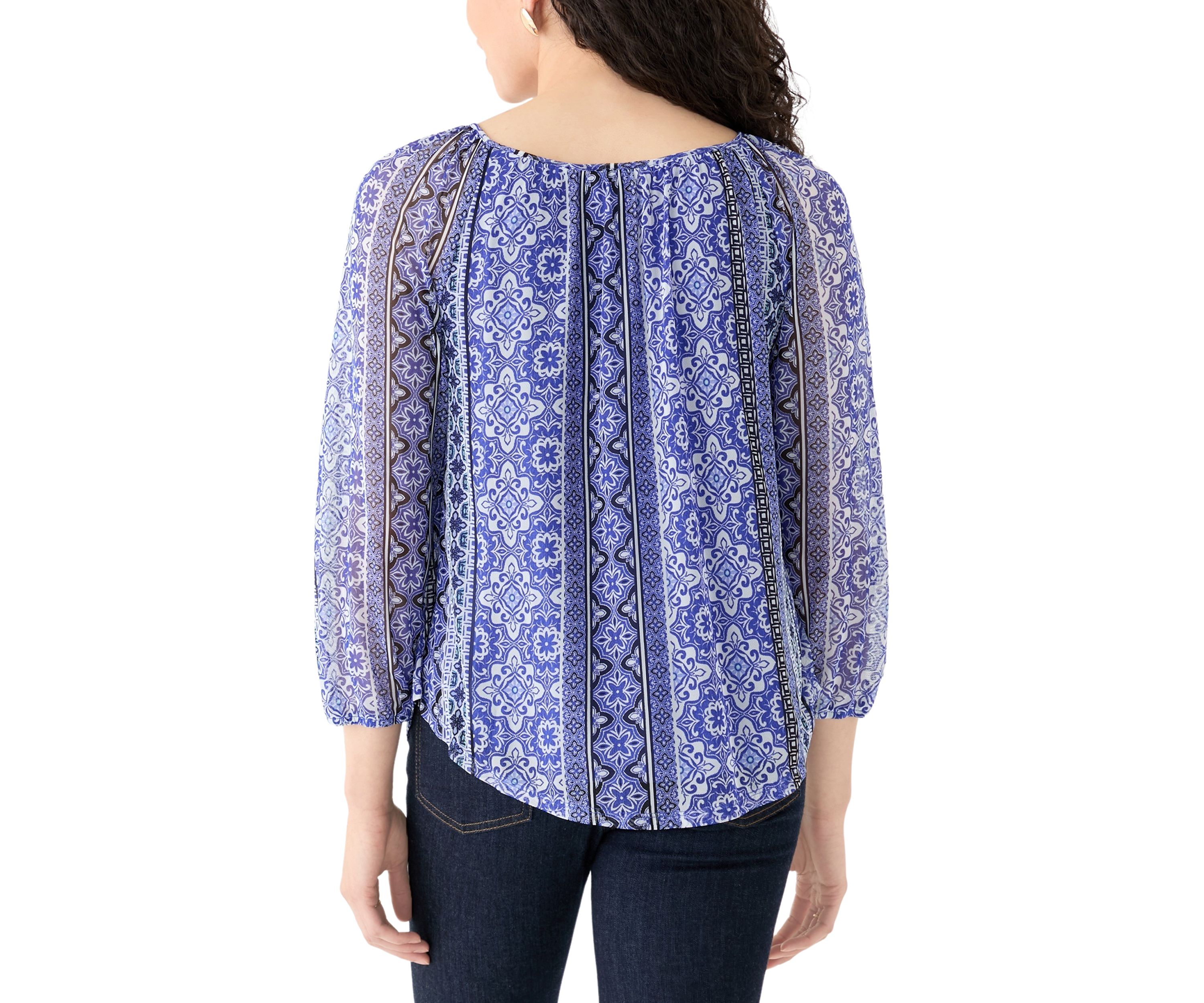 Womens Woven Printed Blouse
