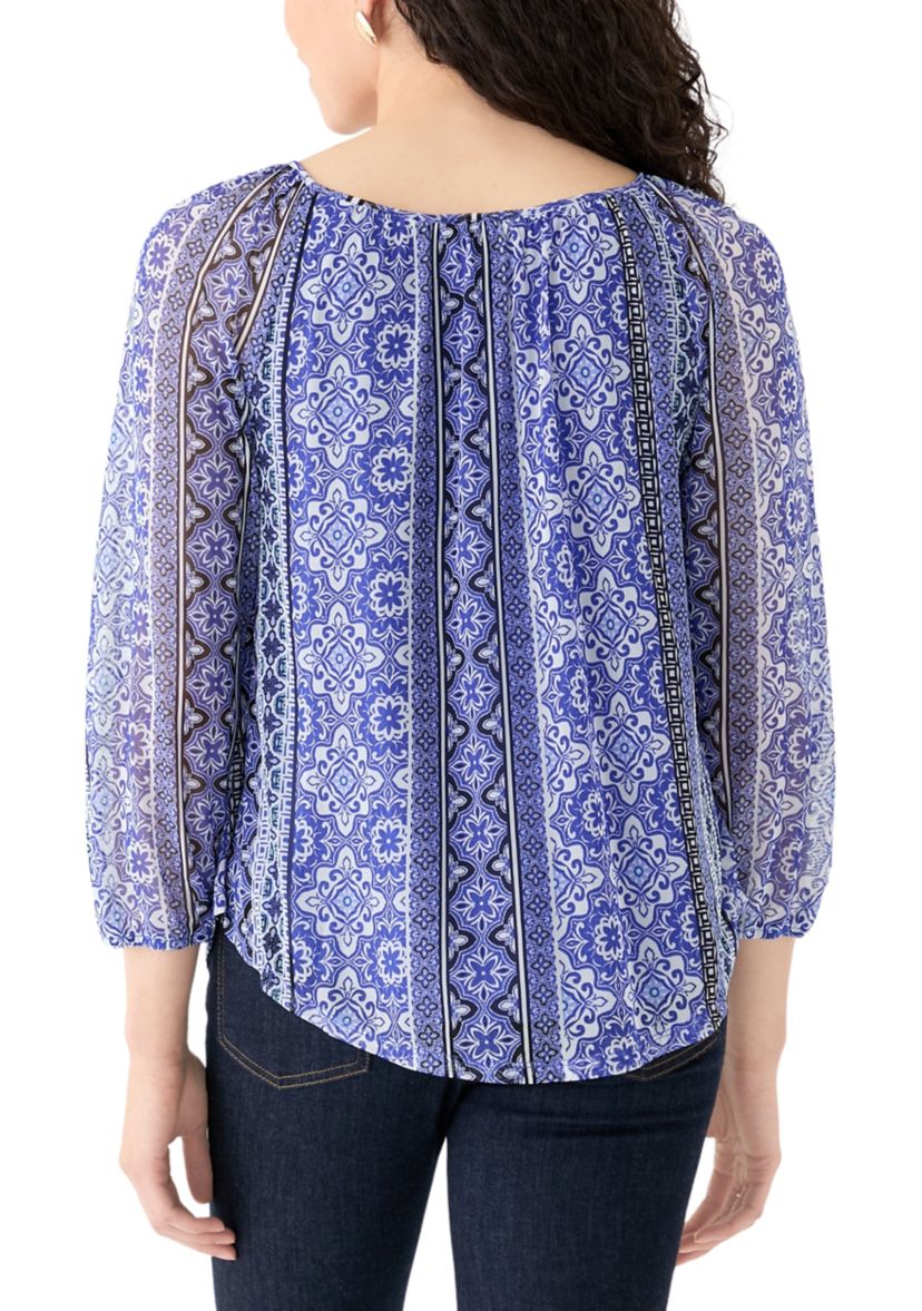 Womens Woven Printed Blouse