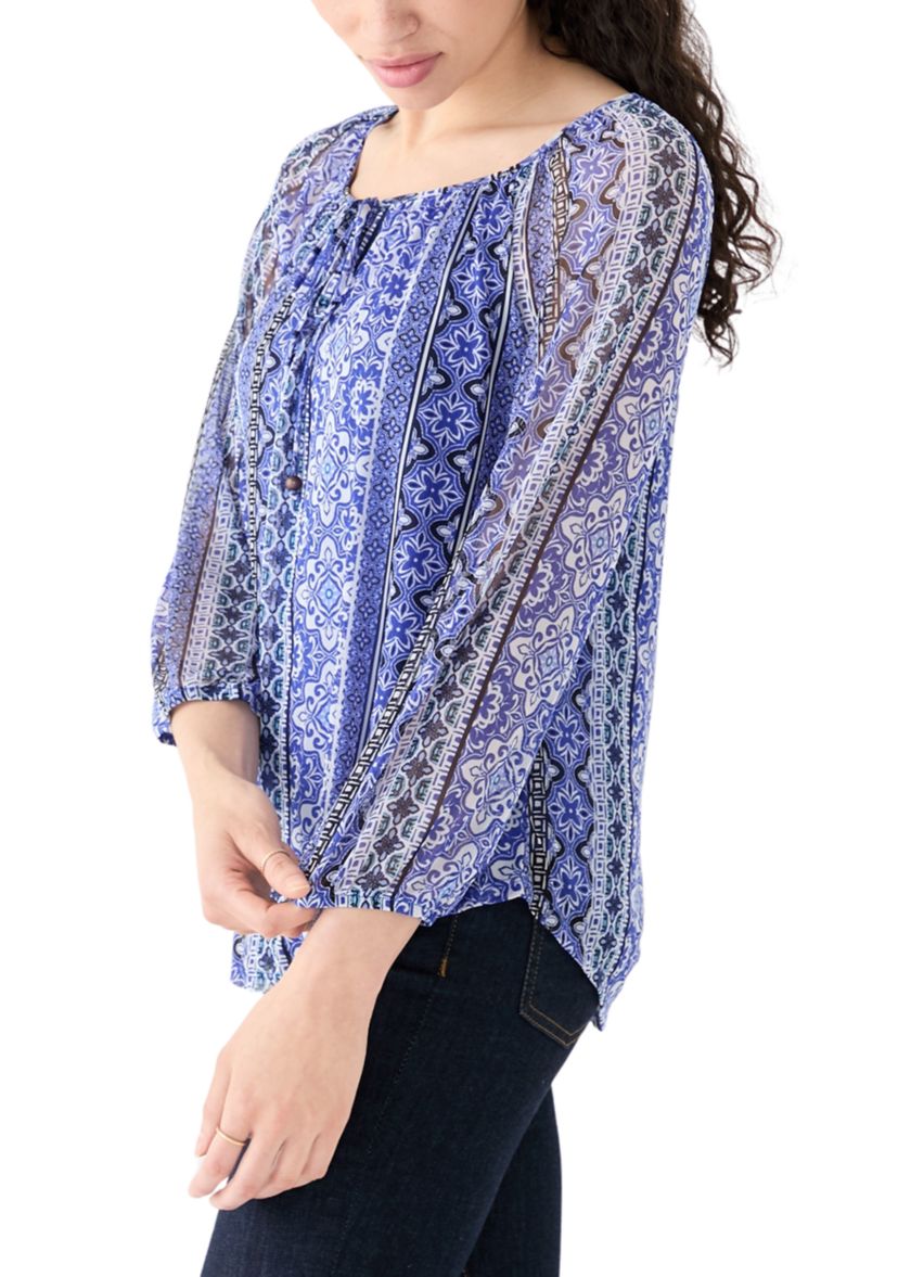 Womens Woven Printed Blouse