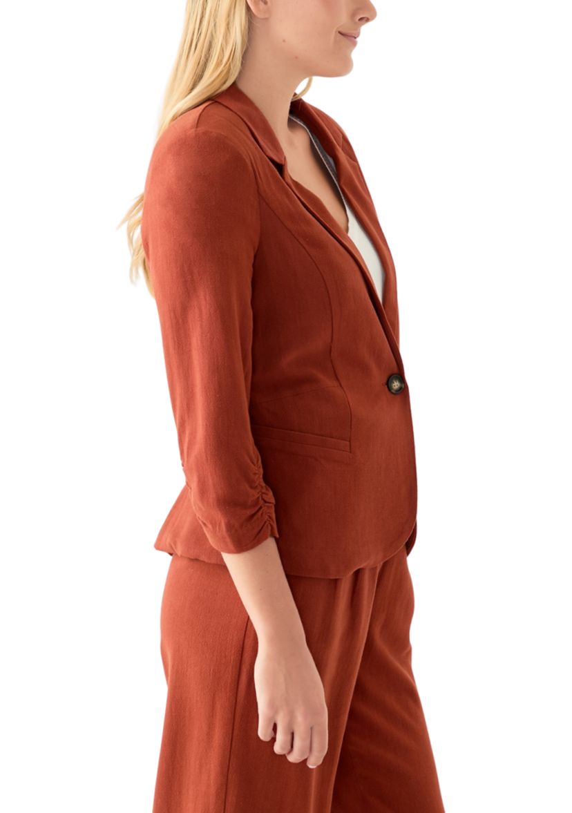 Juniors 3/4 Sleeve Blazer