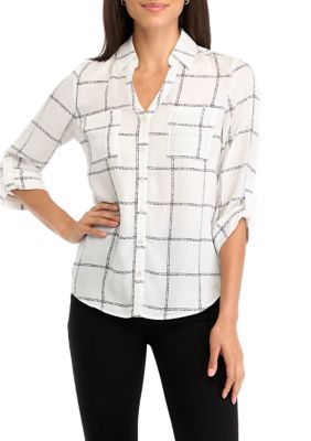 A. Byer Women's Printed Portofino Top