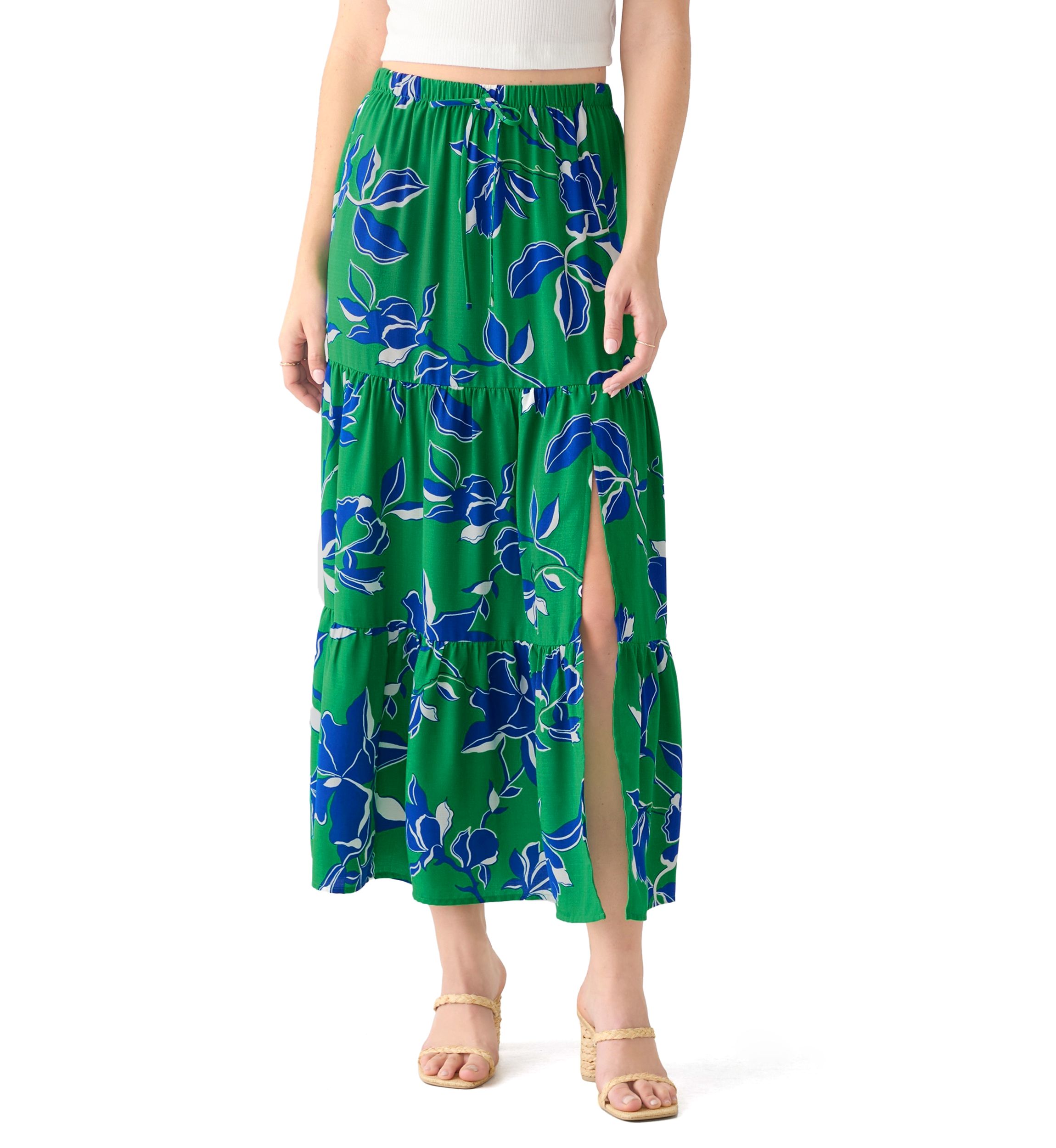 Womens  Floral Printed Skirt