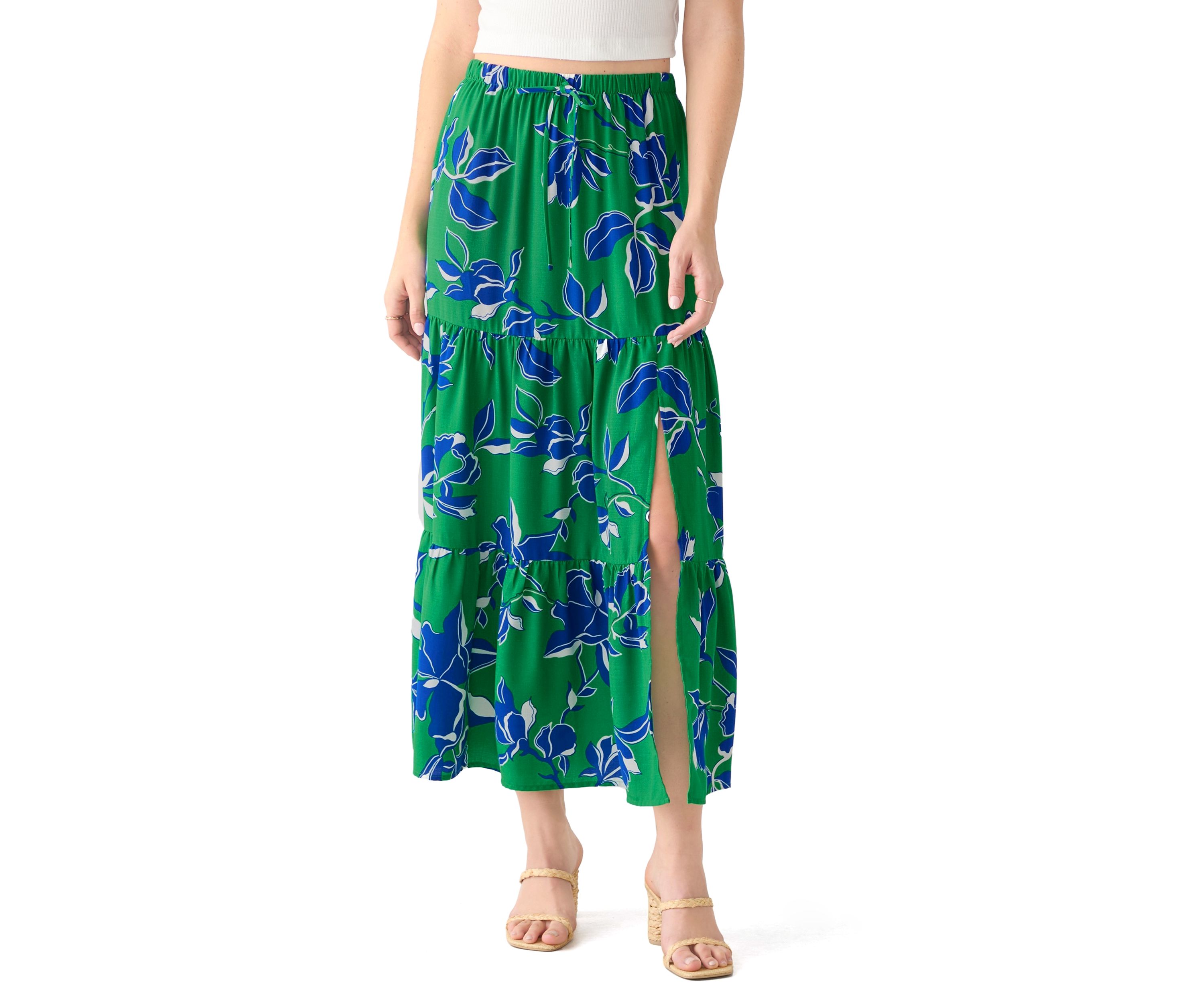 Juniors Floral Printed Skirt