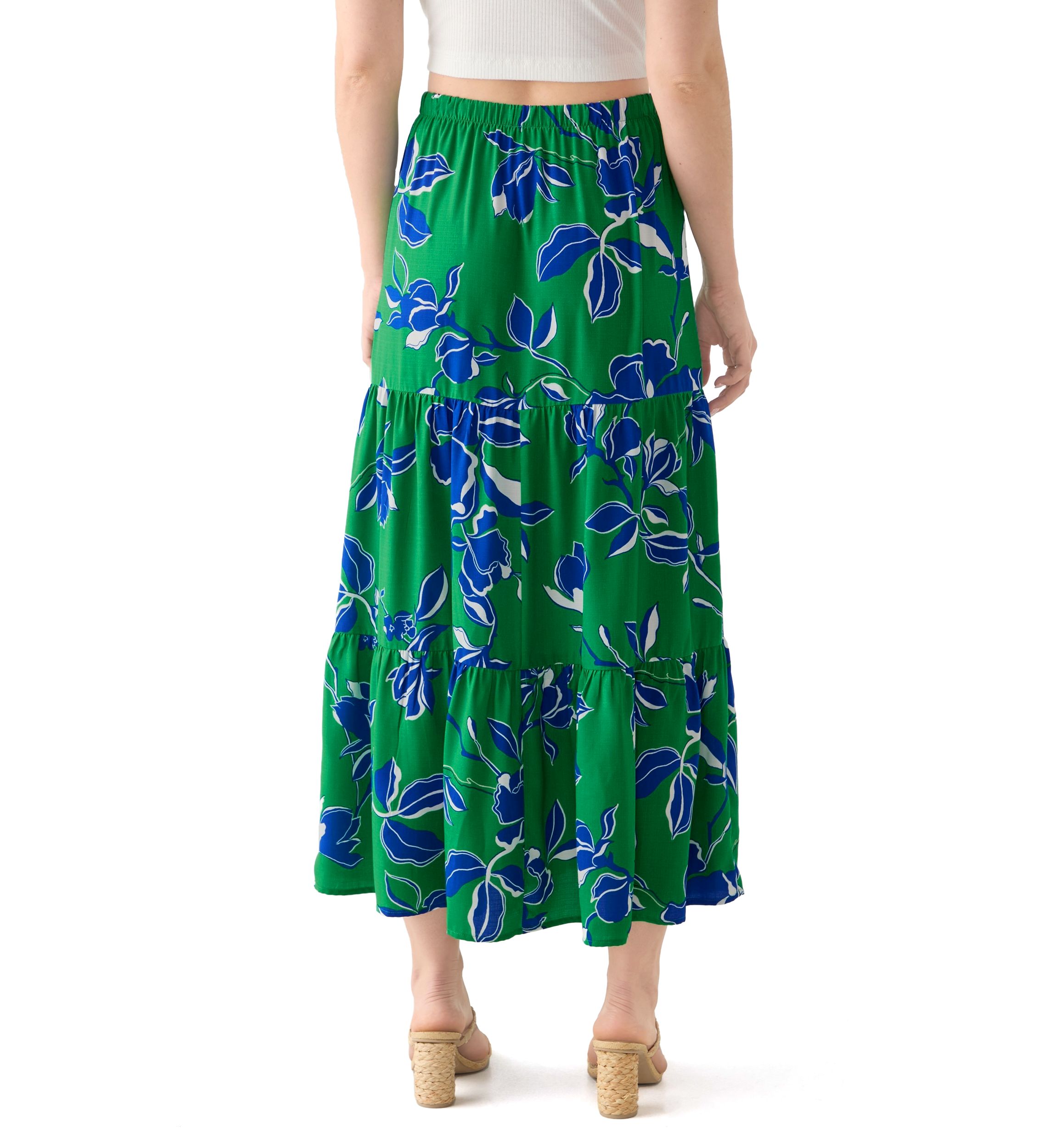 Womens  Floral Printed Skirt