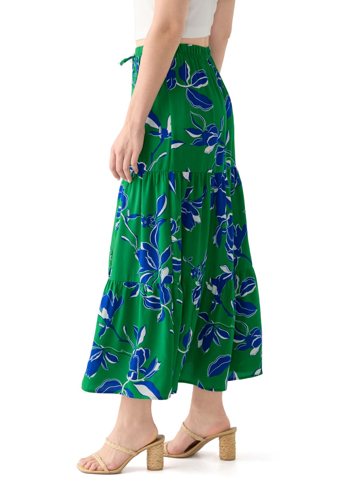 Womens  Floral Printed Skirt