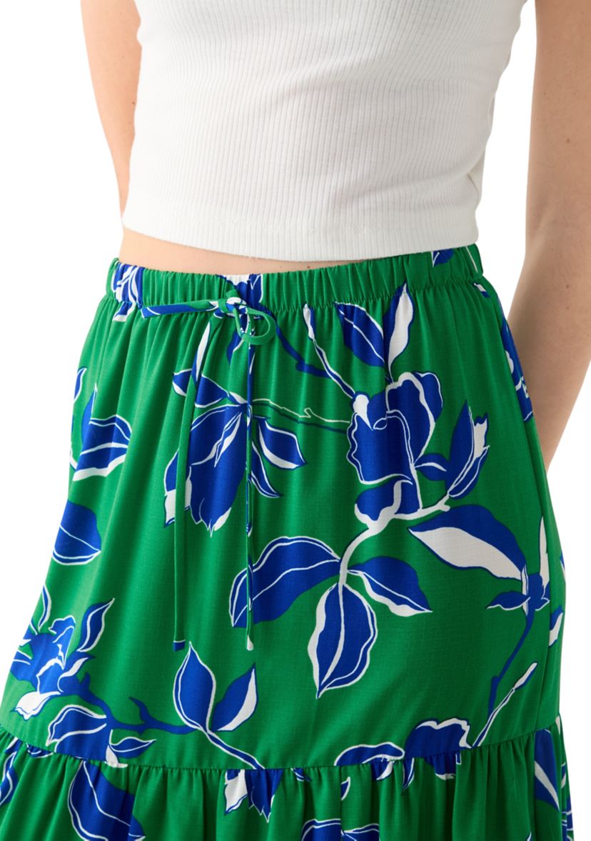 Juniors Floral Printed Skirt