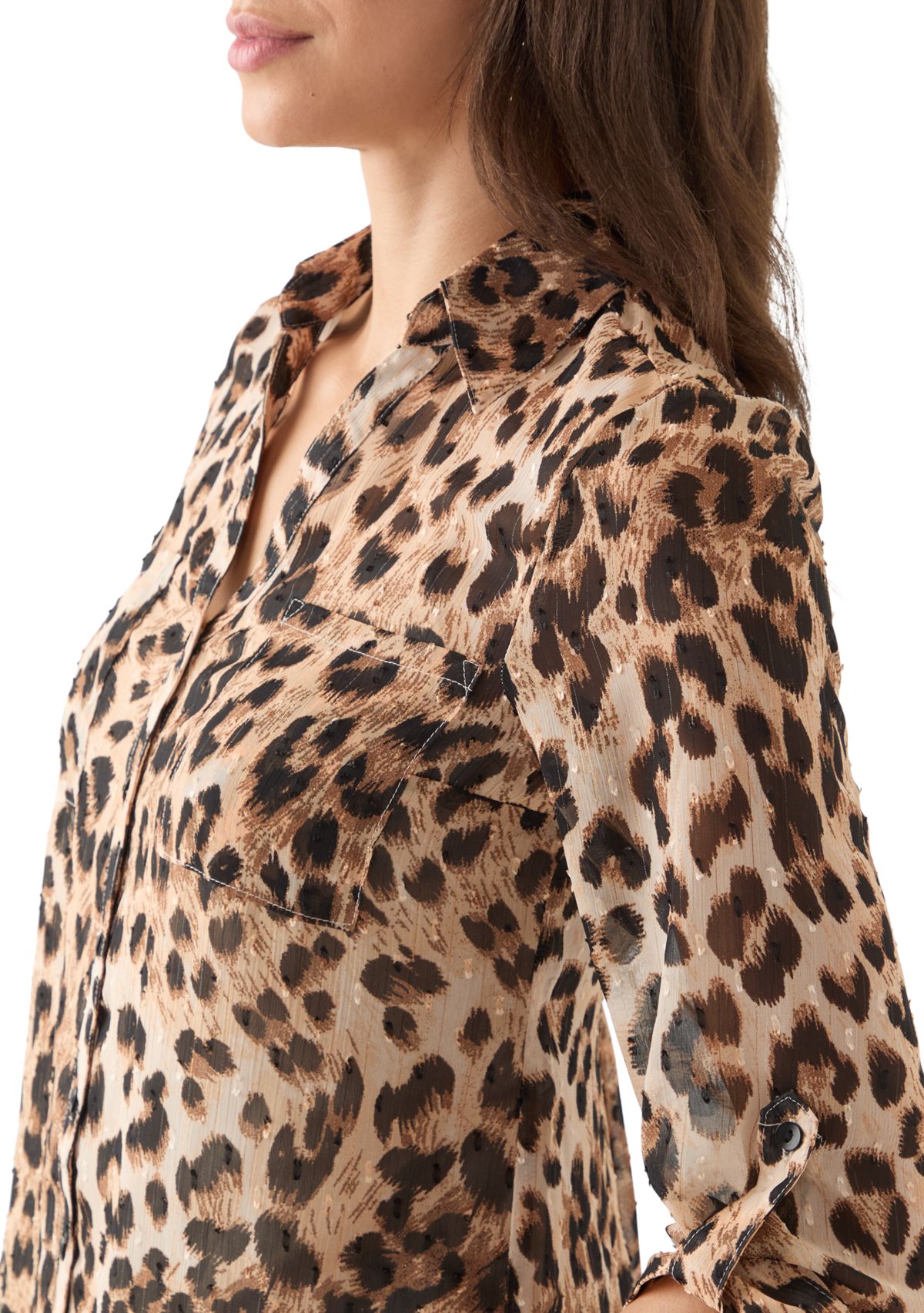 Womens Animal Print Portofino Top