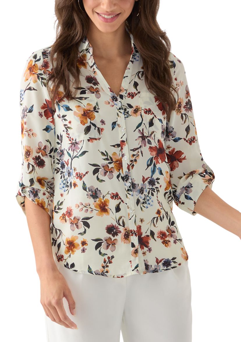 Womens Floral Portofino Shirt