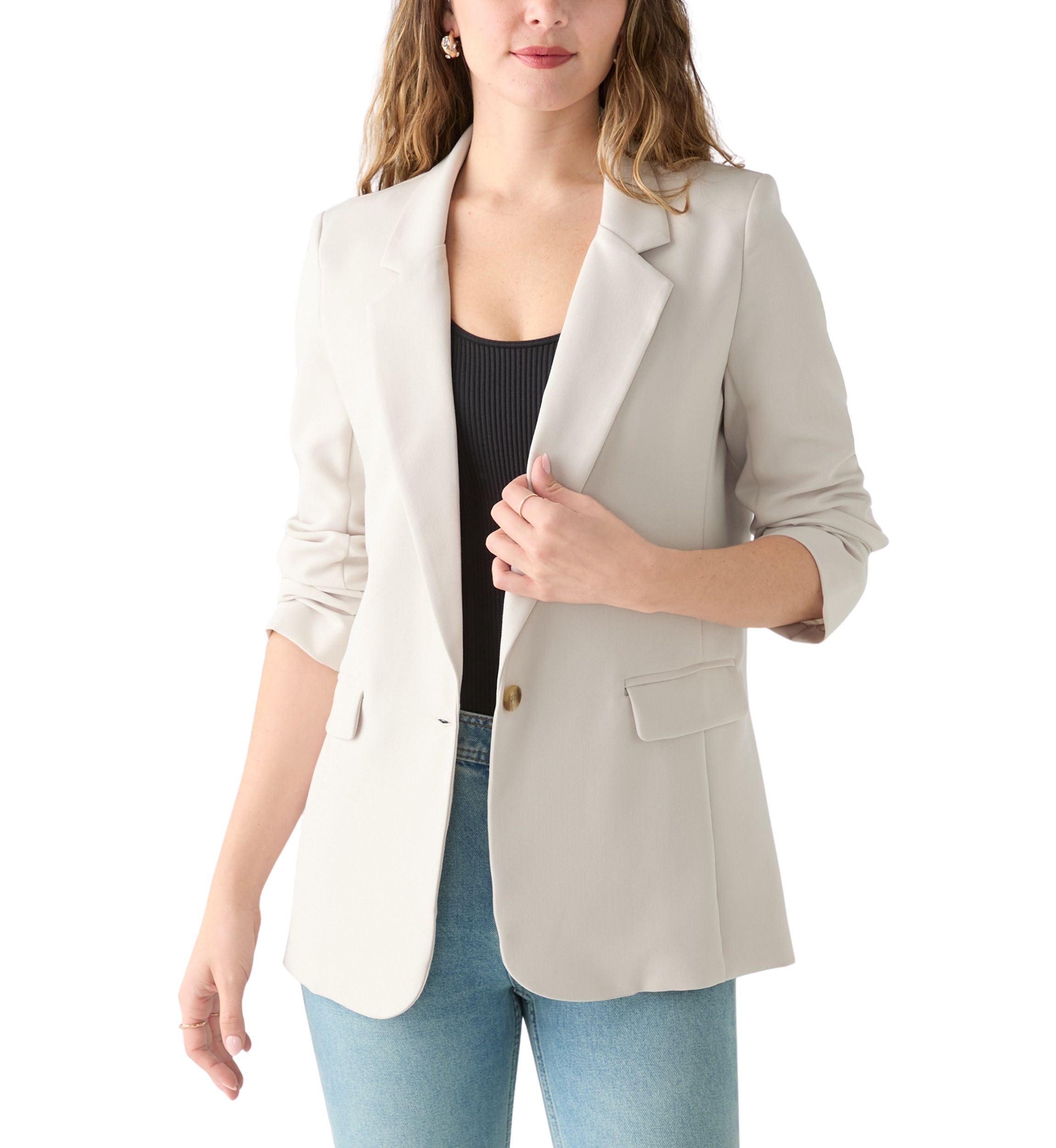 Womens One Button Blazer