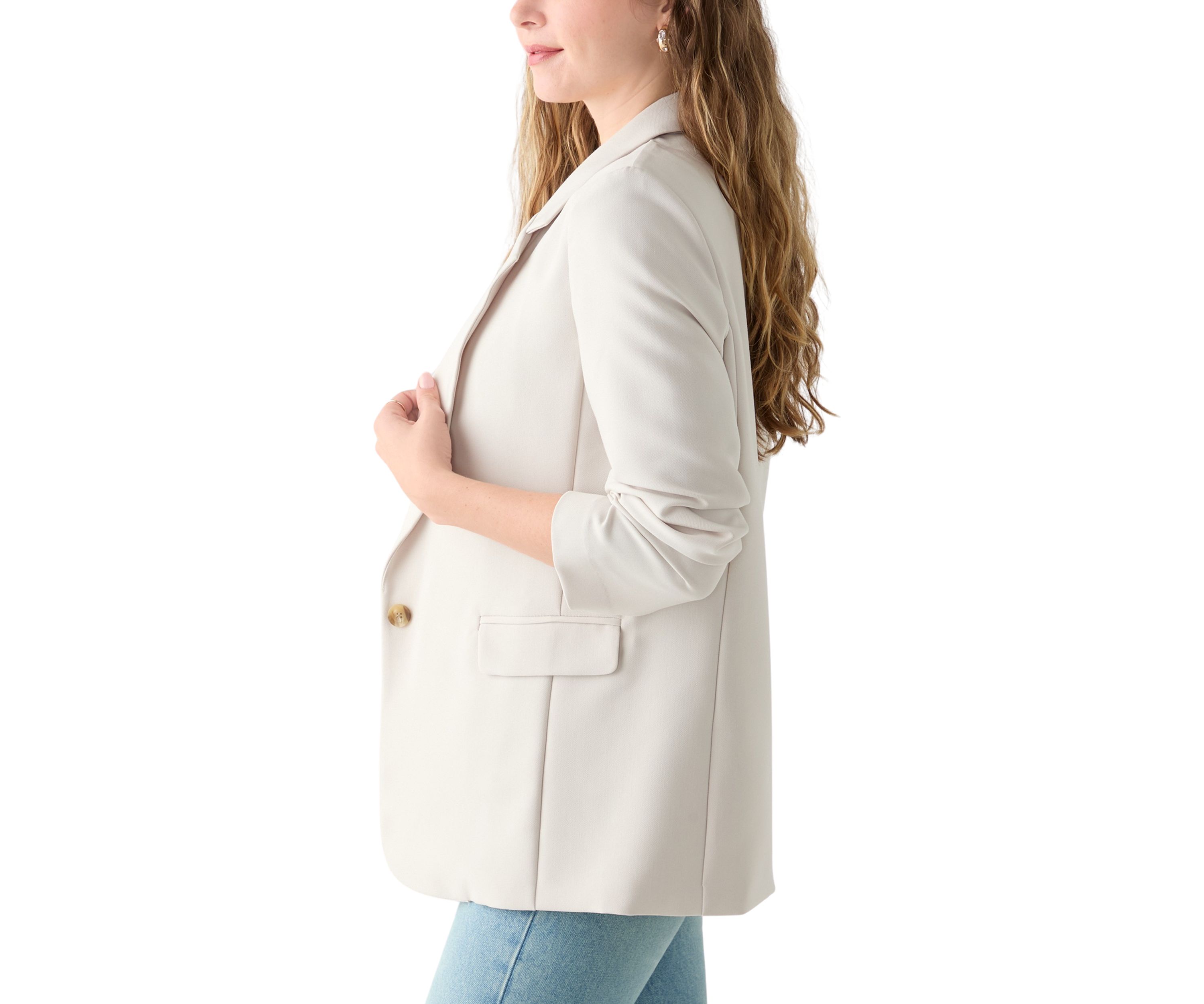 Juniors One Button Blazer