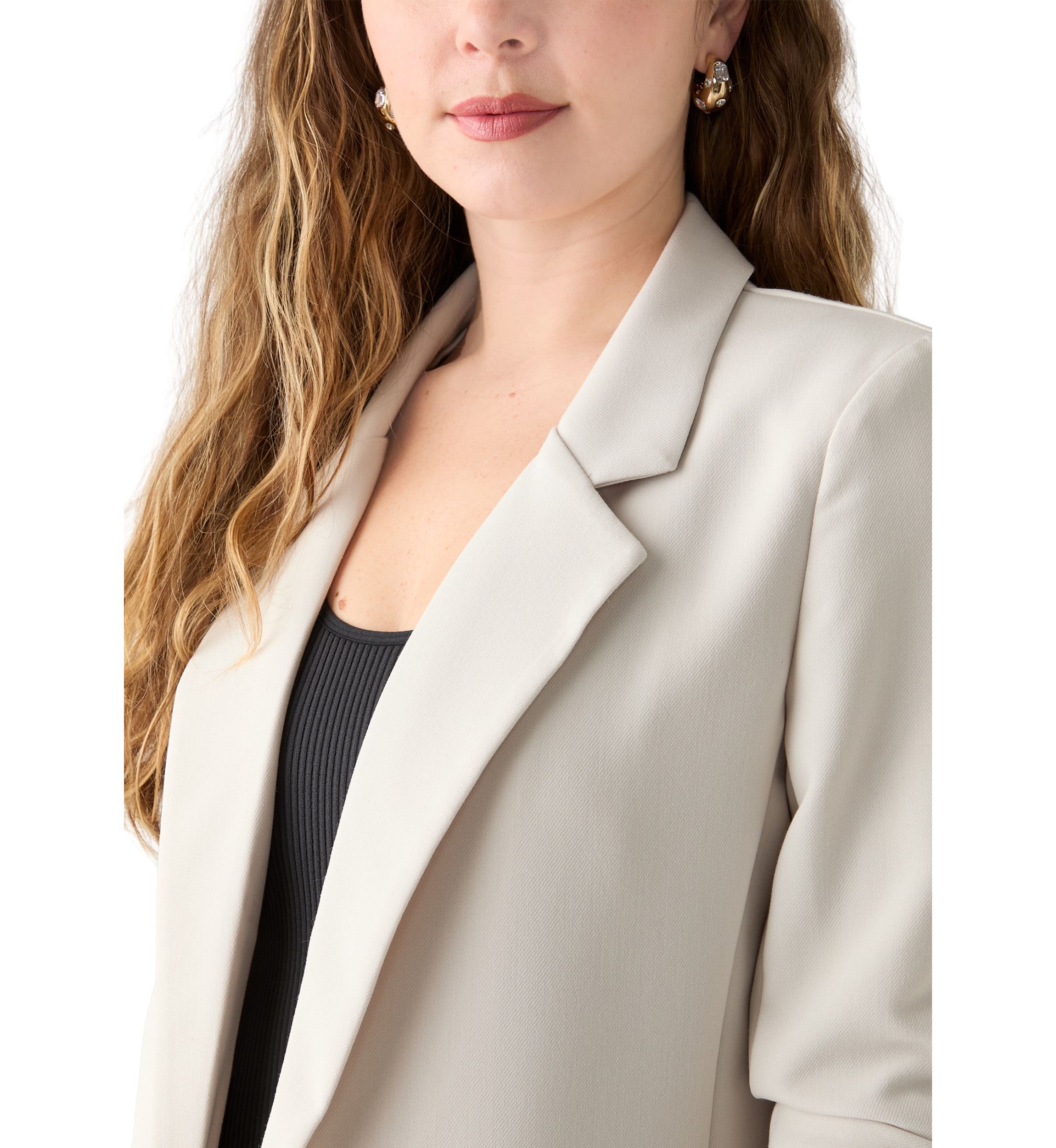 Womens One Button Blazer