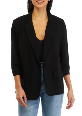 Women's 3/4 Sleeve Notch Lapel Jacket