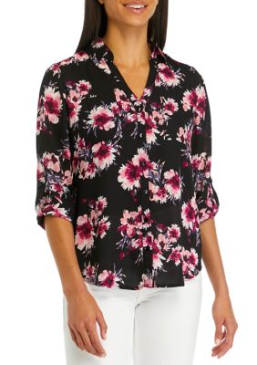 A. Byer Women's Juniors' Portofino Woven Top, Small