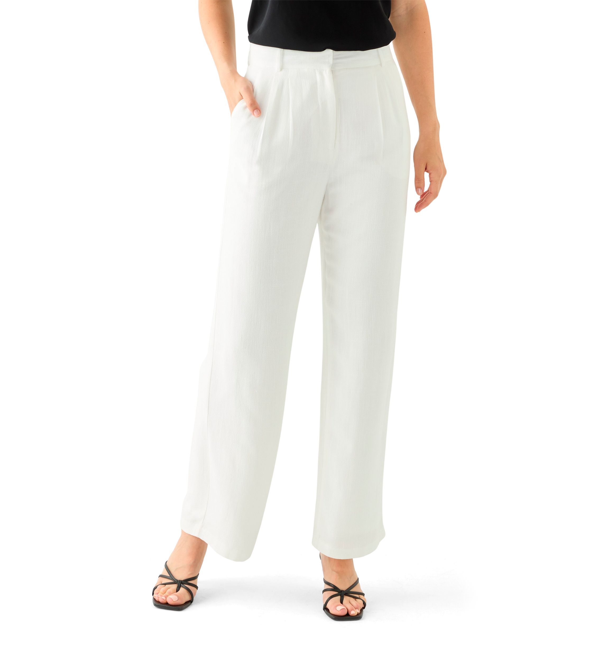 Womens Wide Leg Trouser Pants