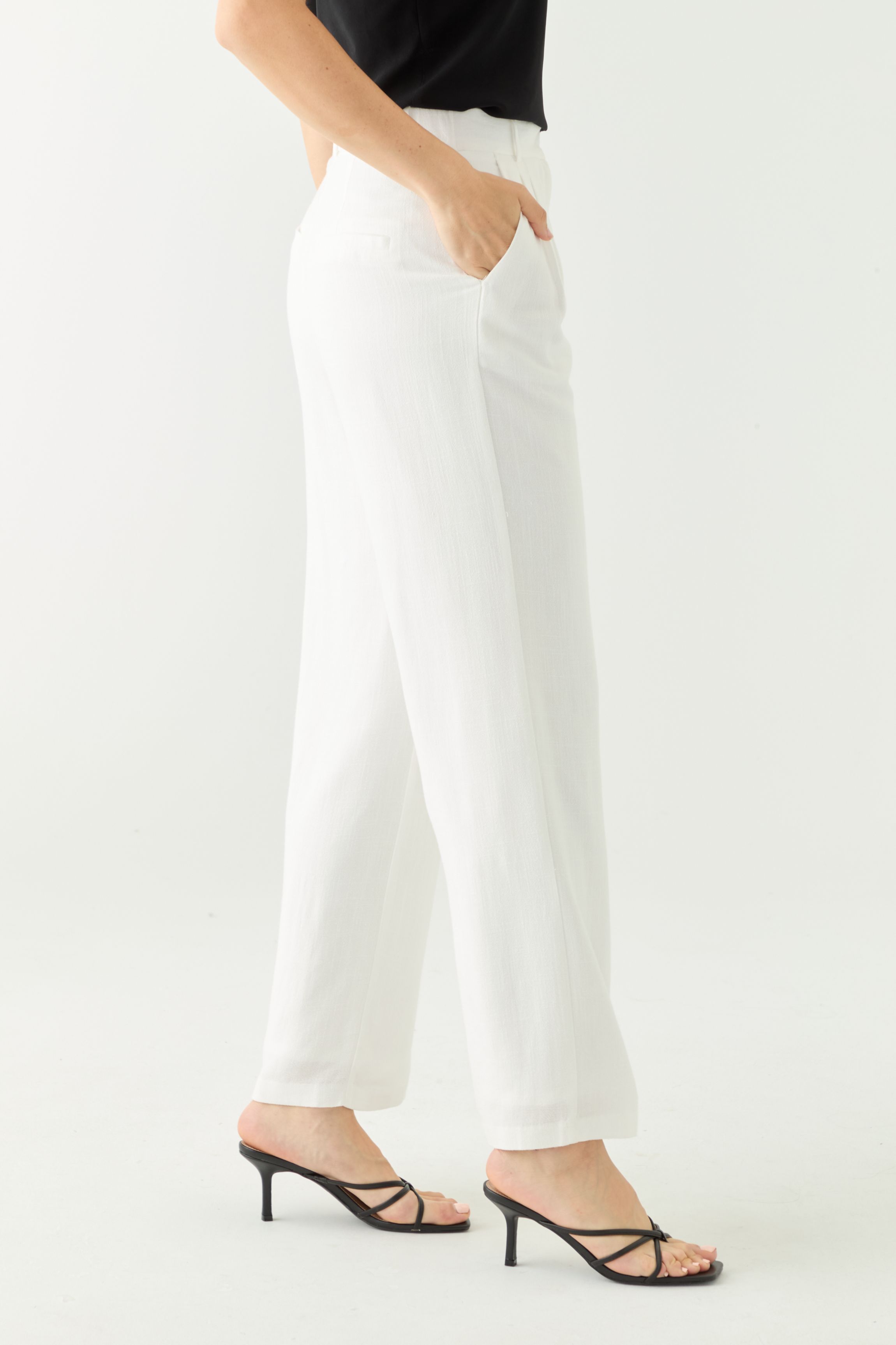 Womens Wide Leg Trouser Pants