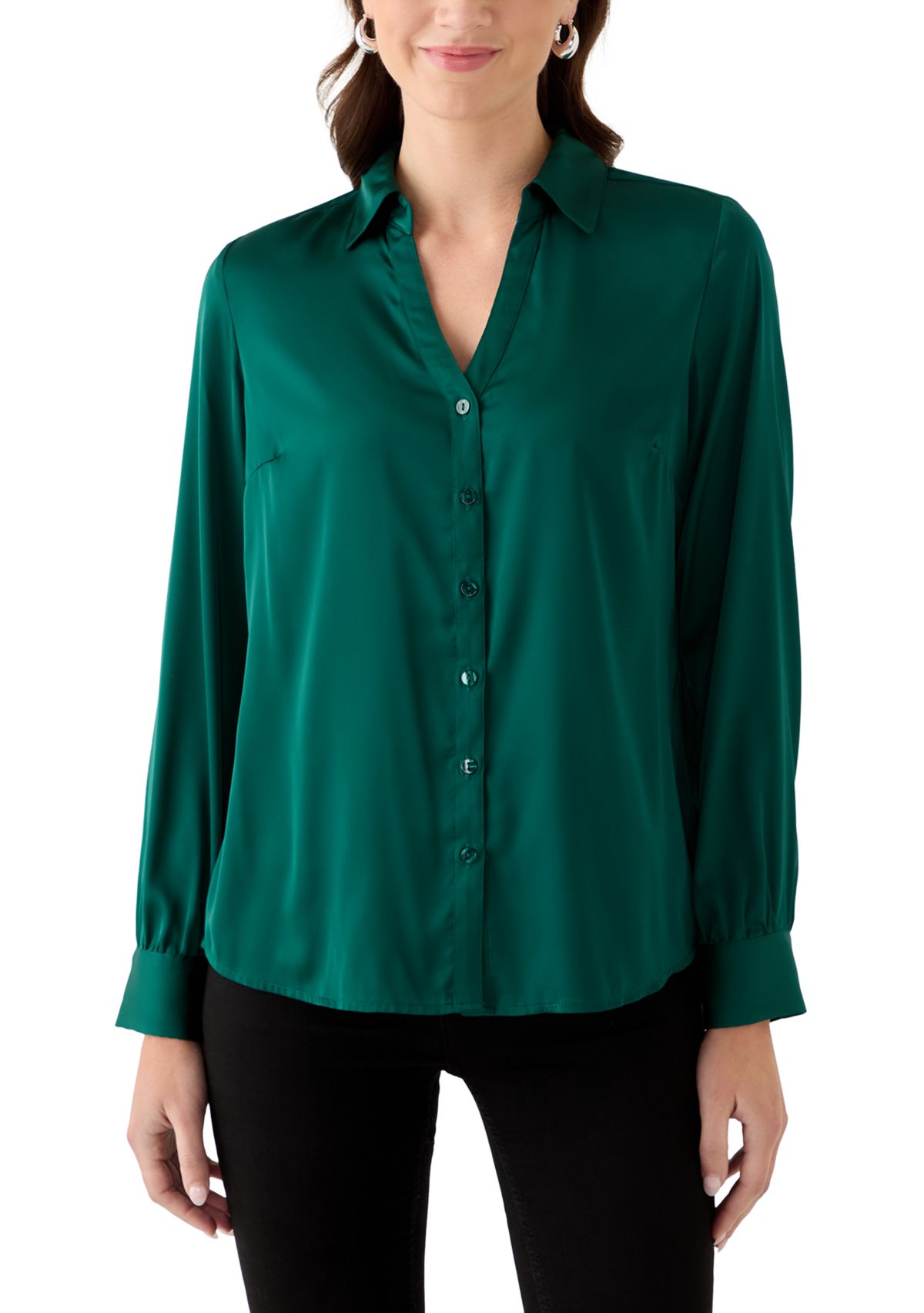 Womens Silk Portofino Long Sleeve Shirt