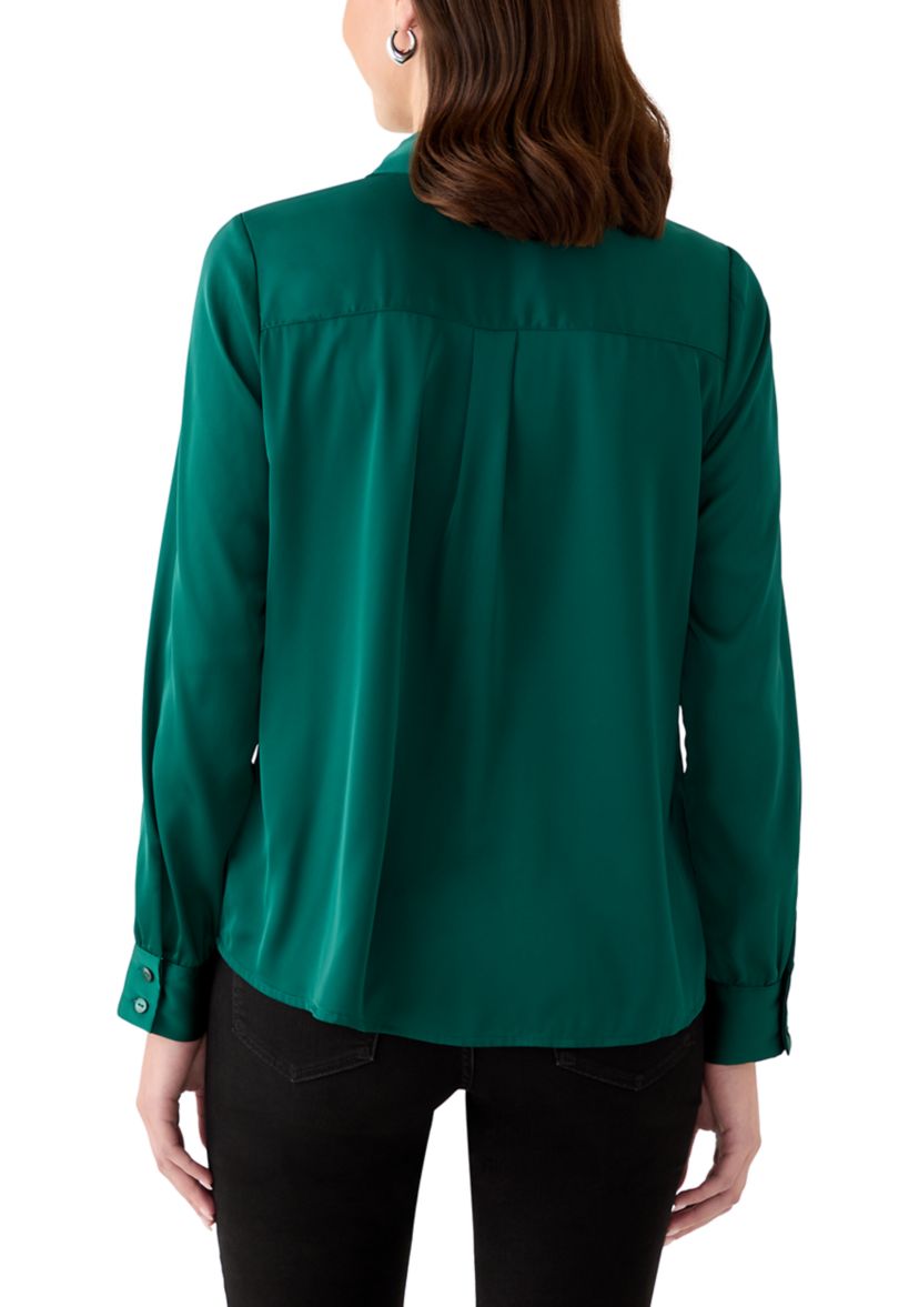 Womens Silk Portofino Long Sleeve Shirt