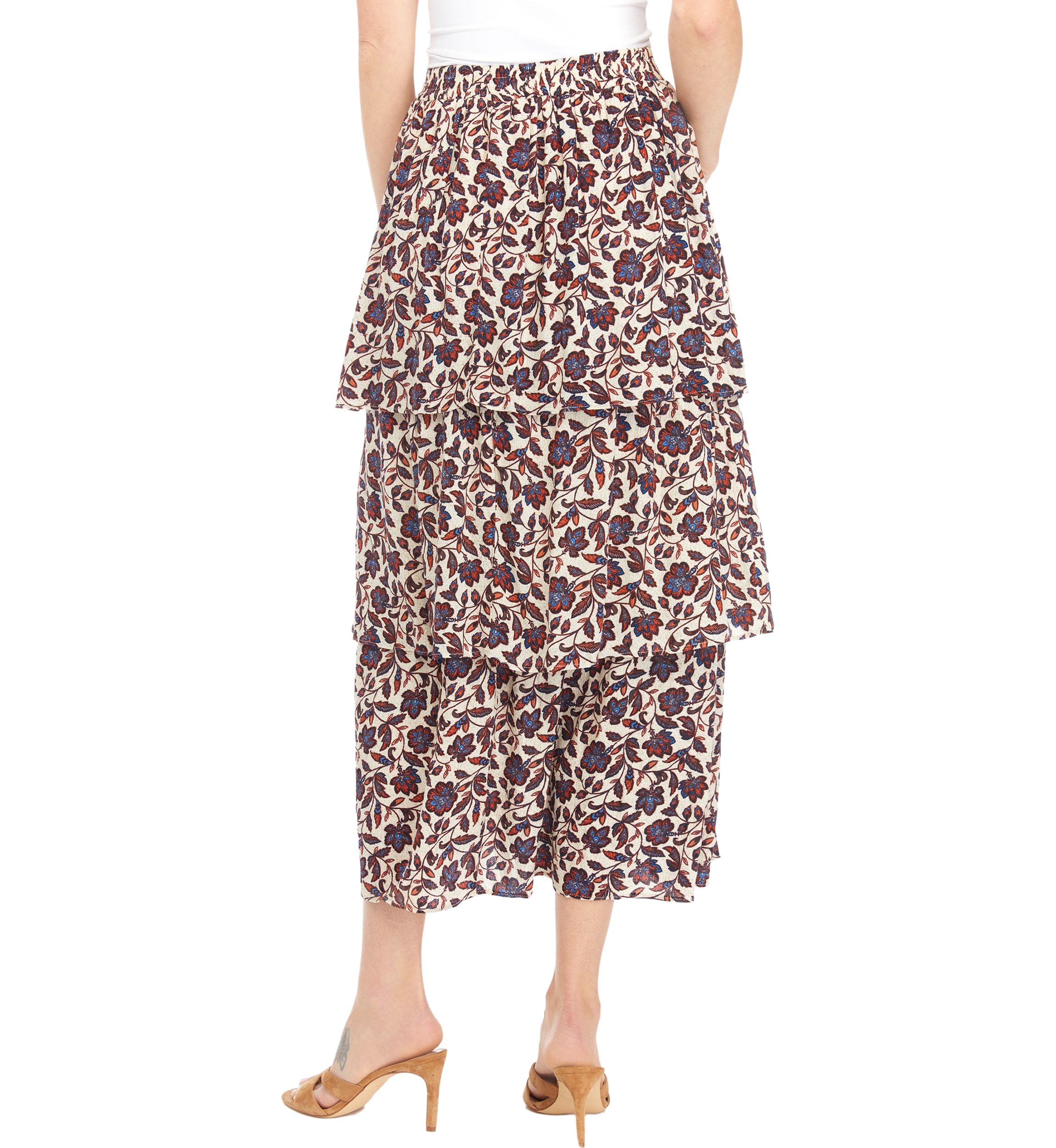 Juniors Tiered Midi Skirt 
