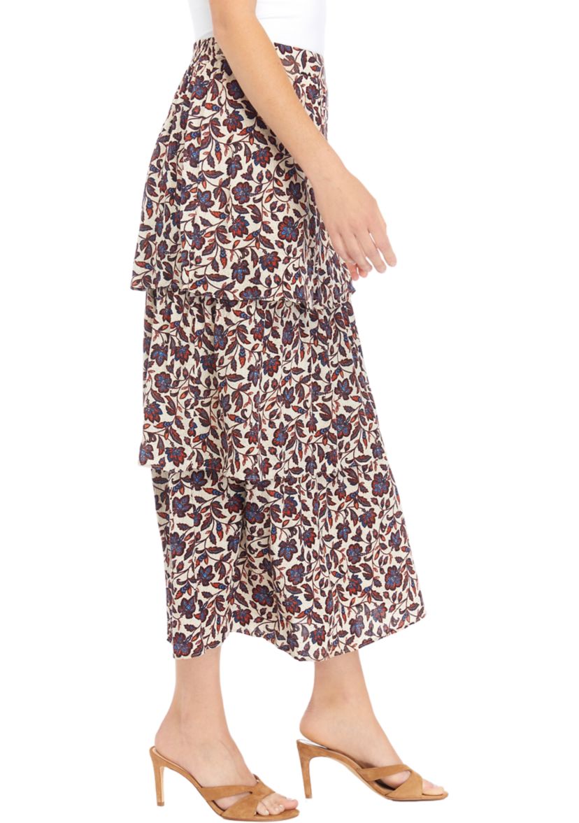 Juniors Tiered Midi Skirt 