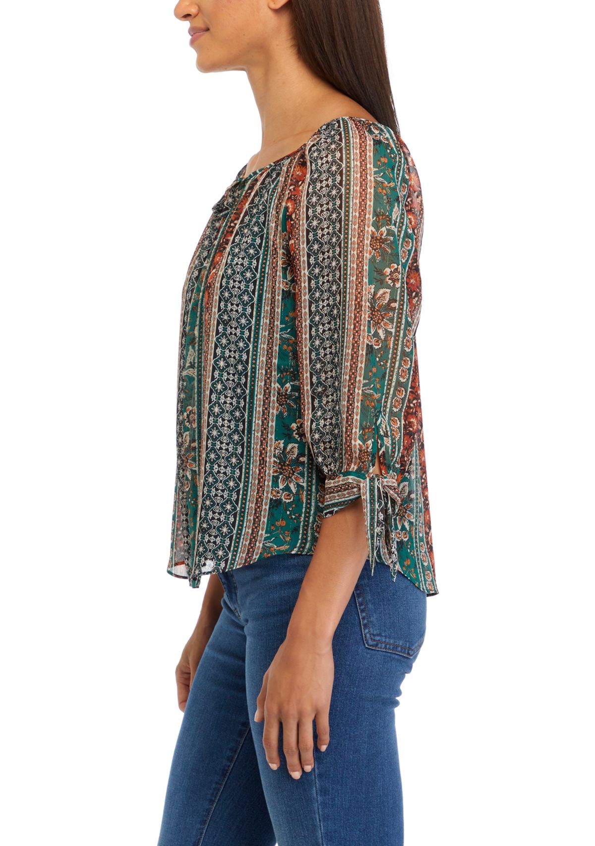 Juniors Peasant Woven Top 
