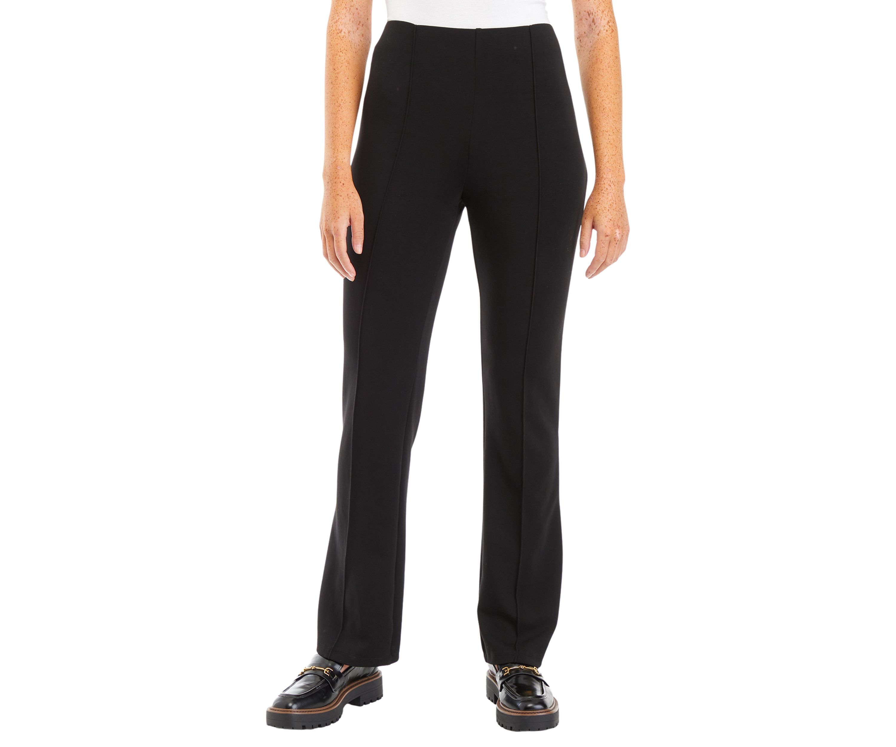 Juniors Pull On Knit Seam Pants