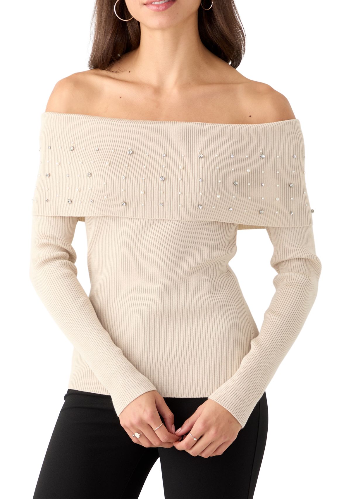 Womens Marilyn Pearl Sweater