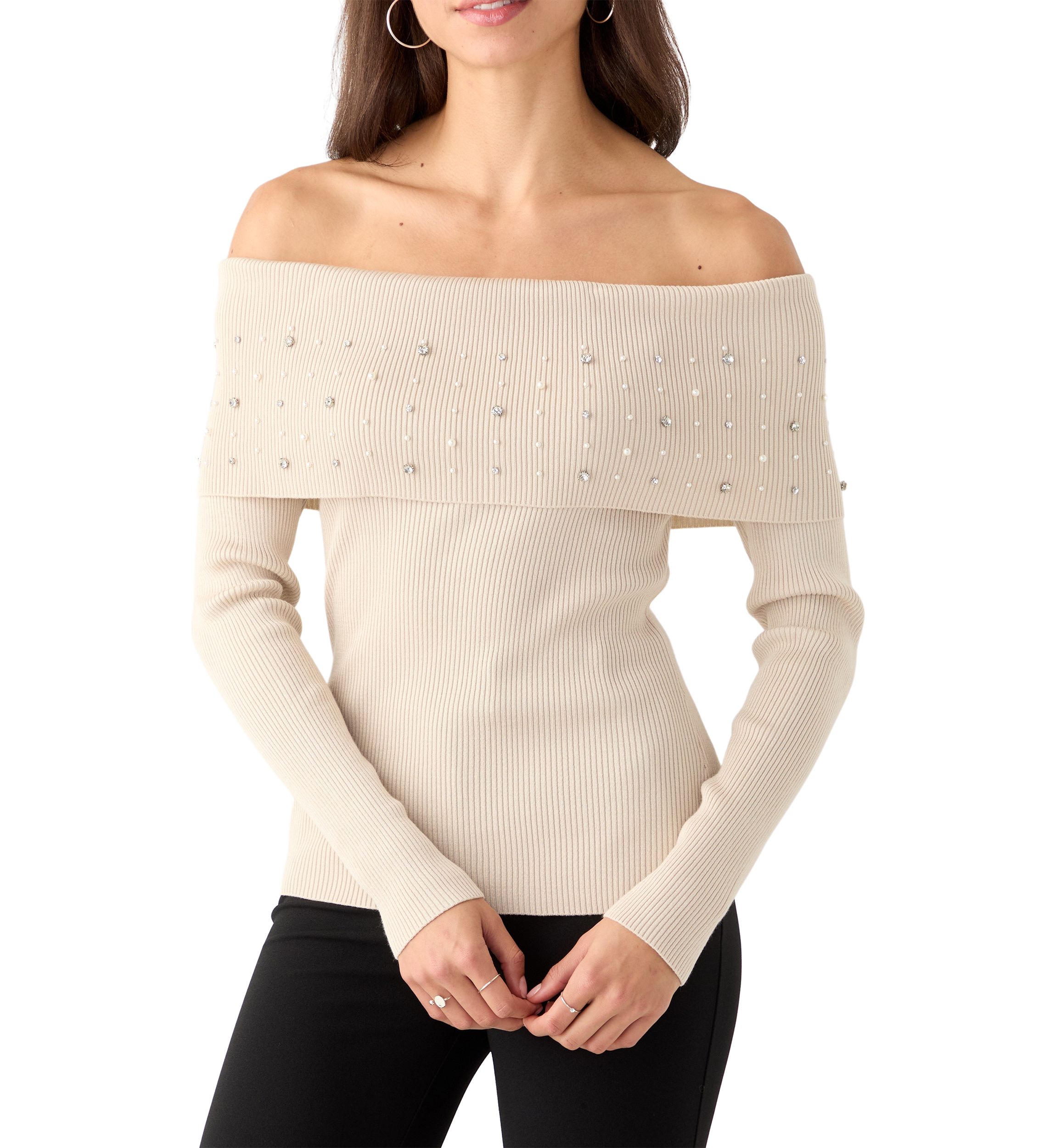 Womens Marilyn Pearl Sweater