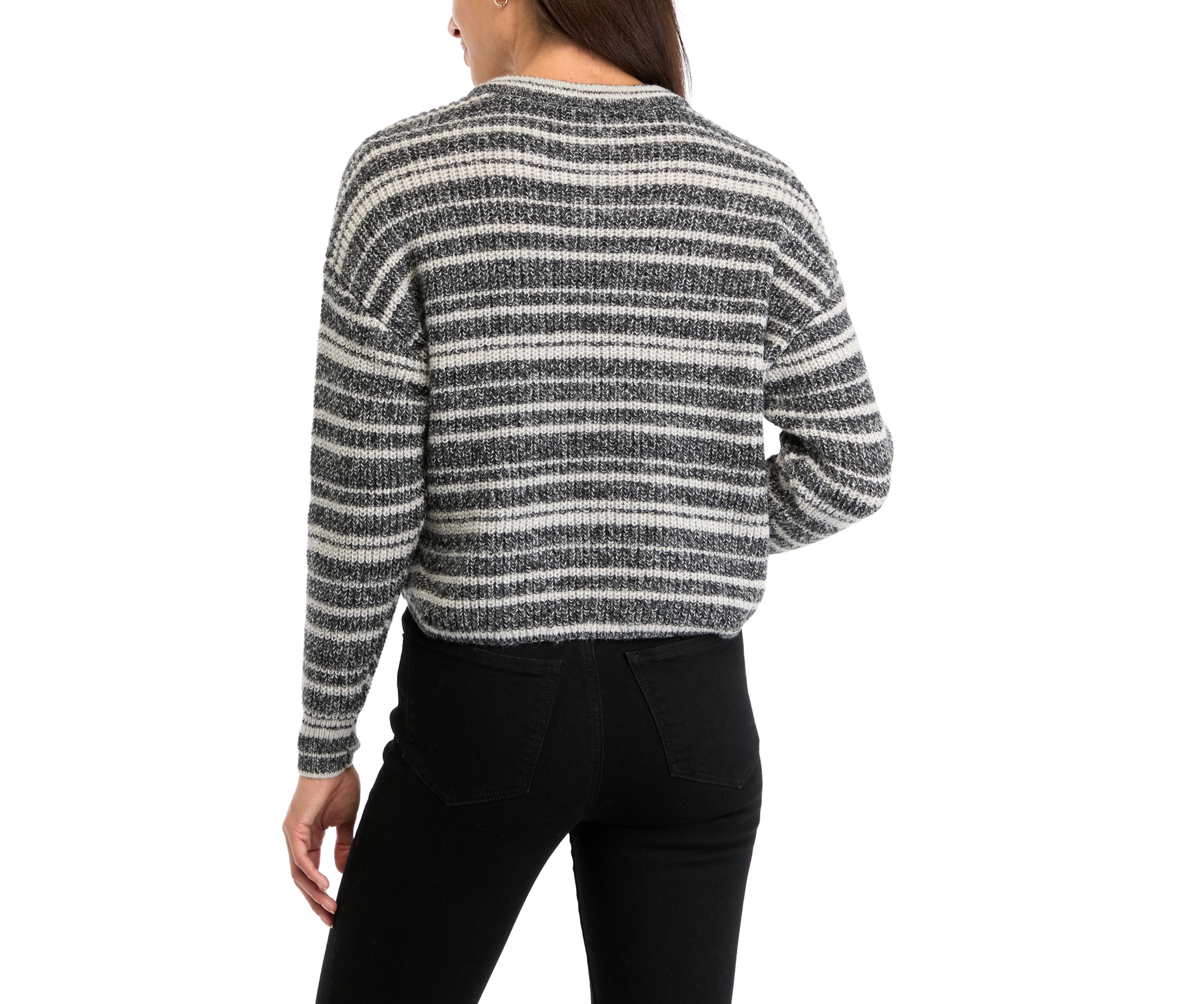 Womens Raglan Sleeve Printed Sweater 