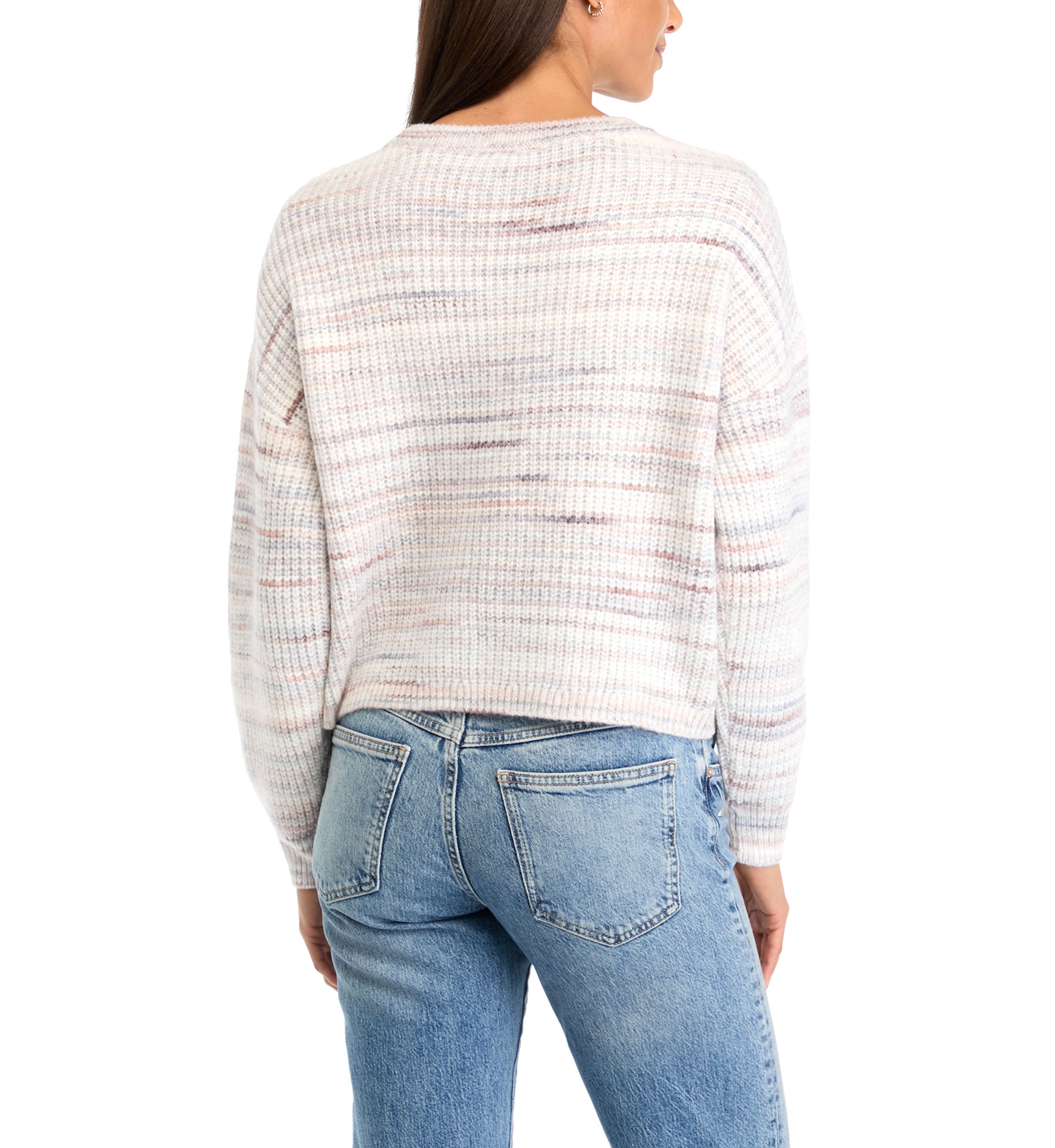 	  Womens Raglan Sleeve Printed Sweater 