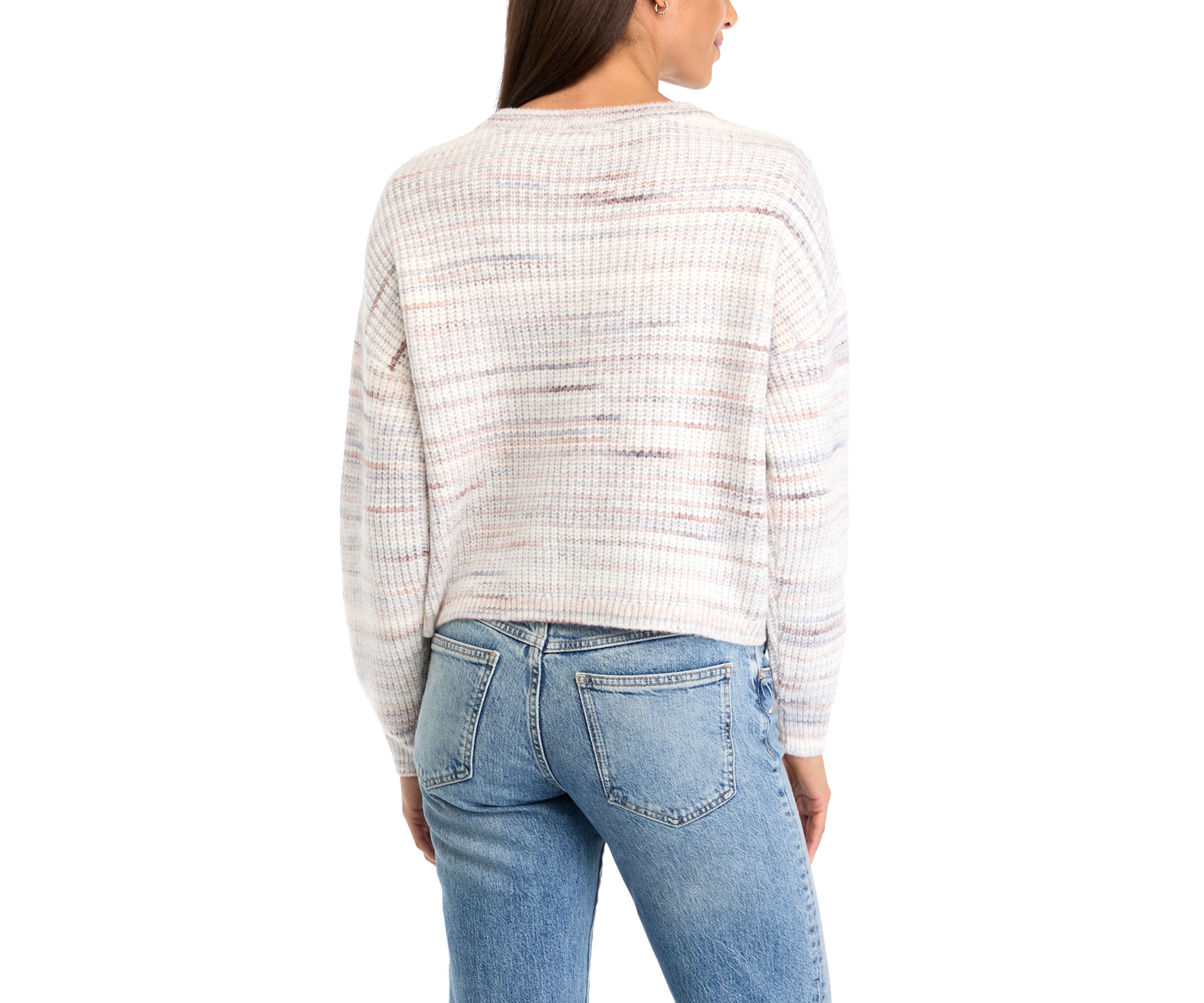 	  Womens Raglan Sleeve Printed Sweater 