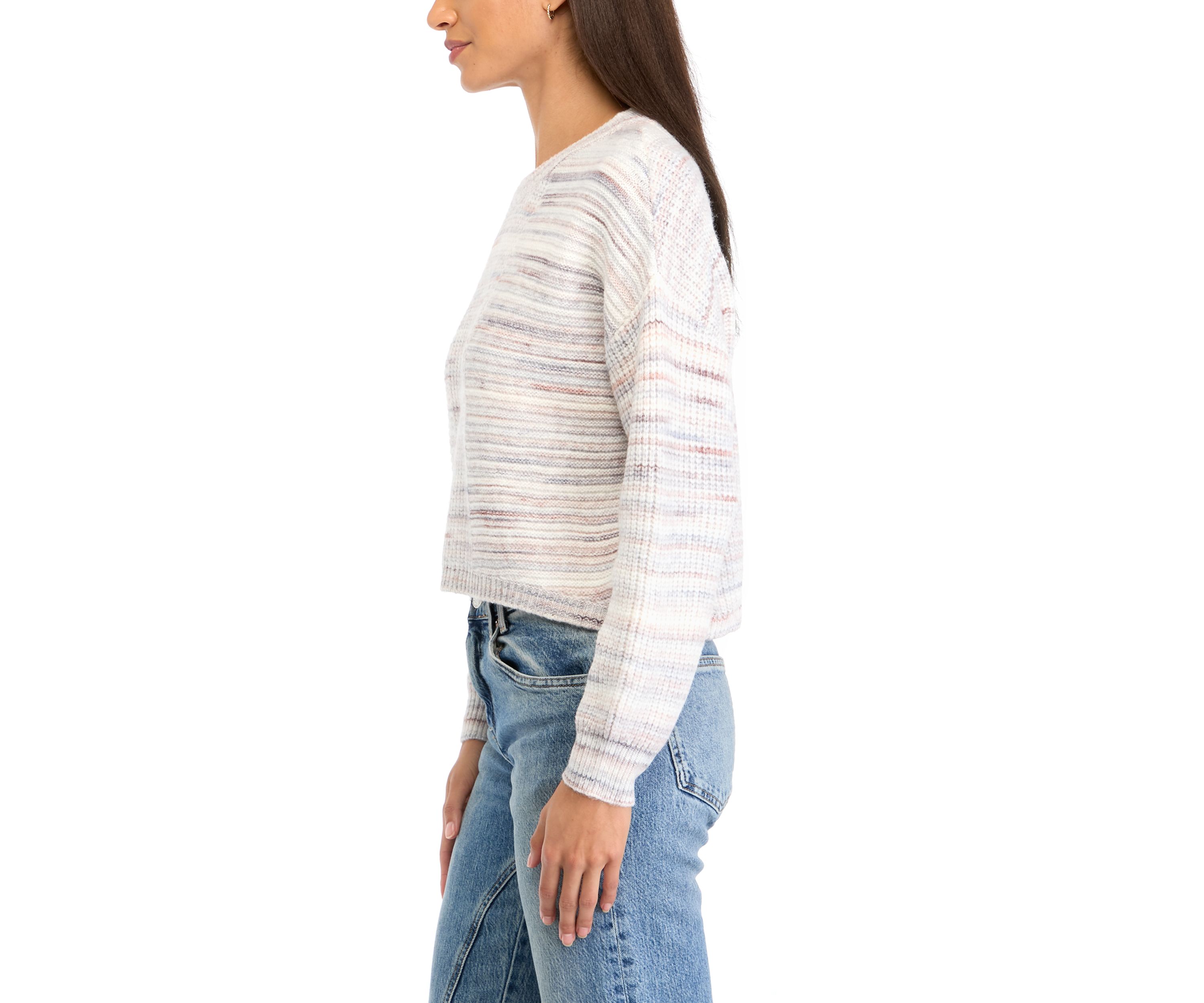	  Womens Raglan Sleeve Printed Sweater 