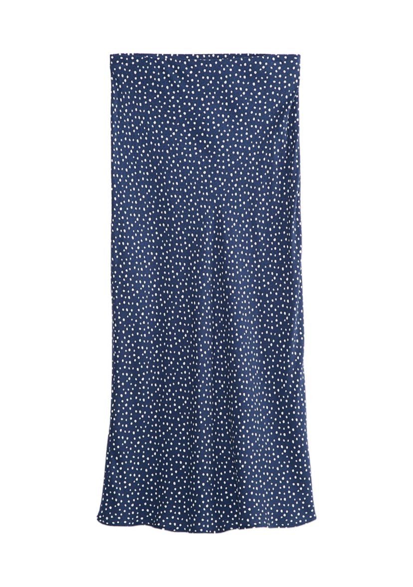 Juniors Navy Midi Skirt