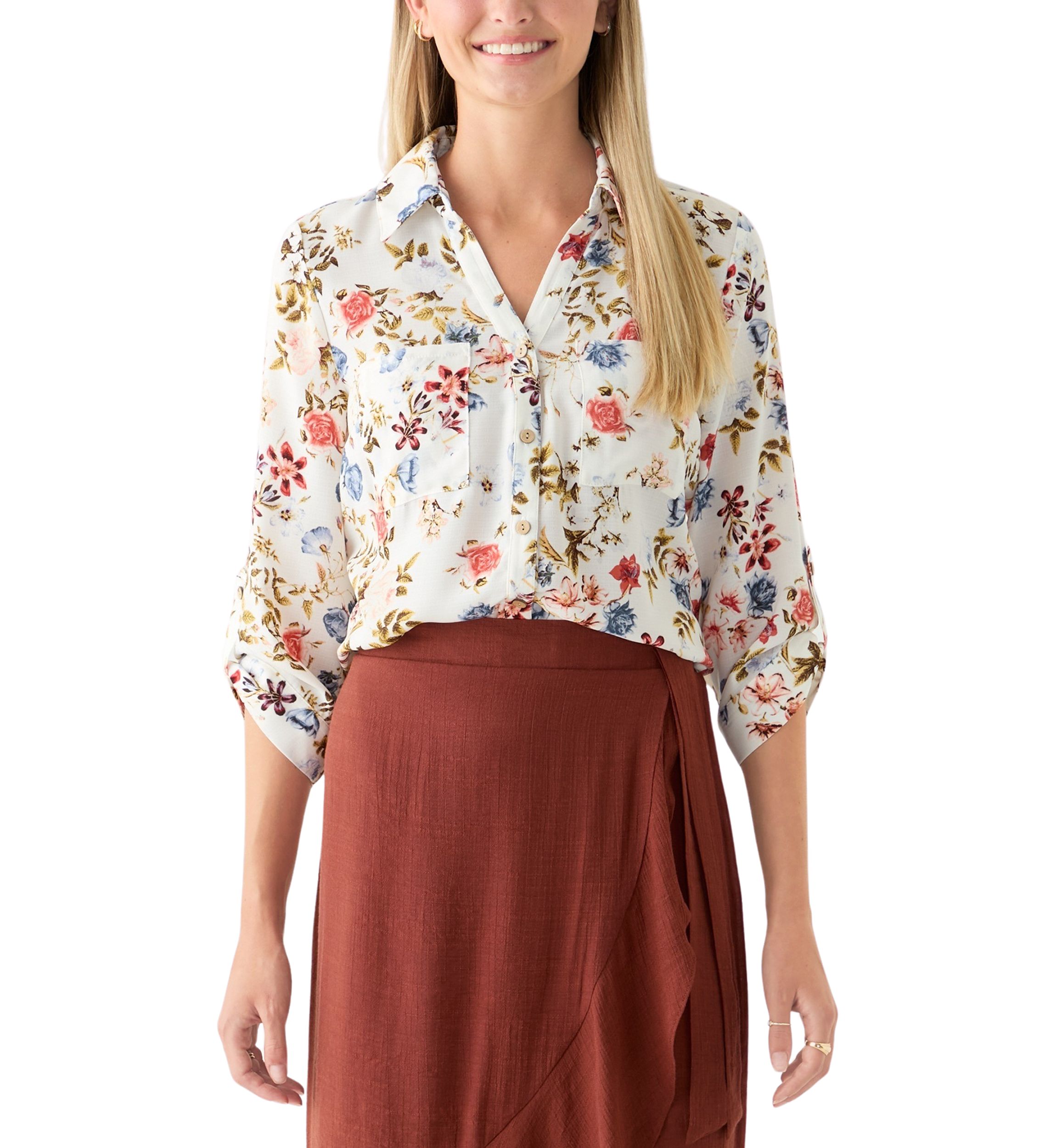 Womens Portofino Printed Blouse