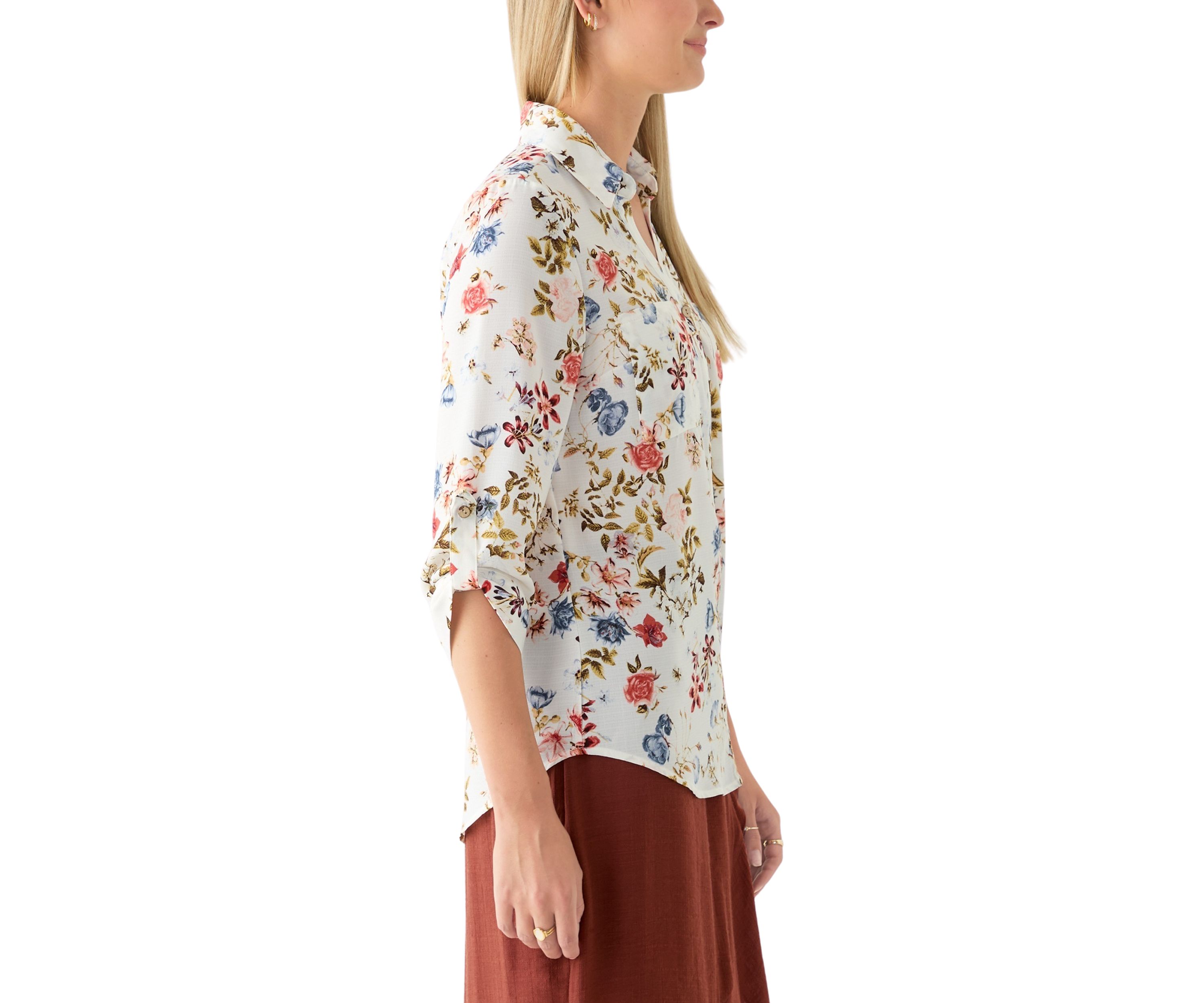 Juniors Portofino Printed Blouse