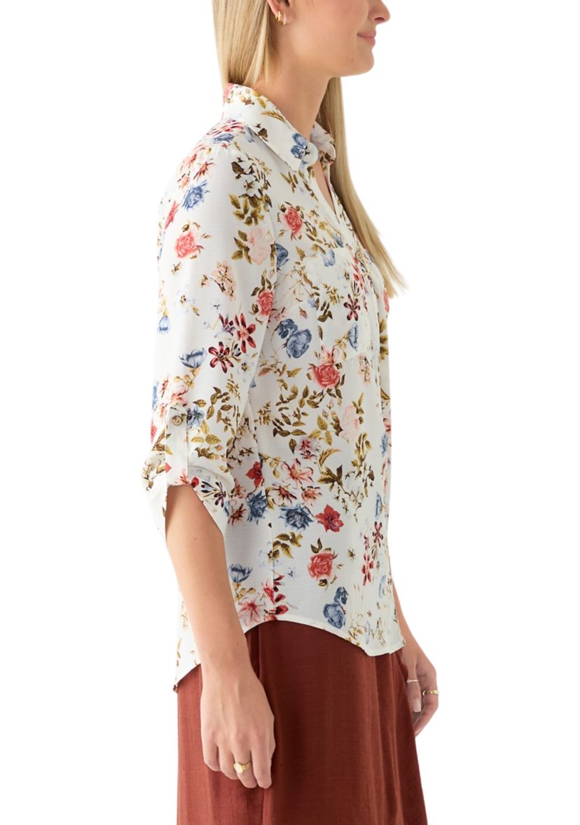Juniors Portofino Printed Blouse
