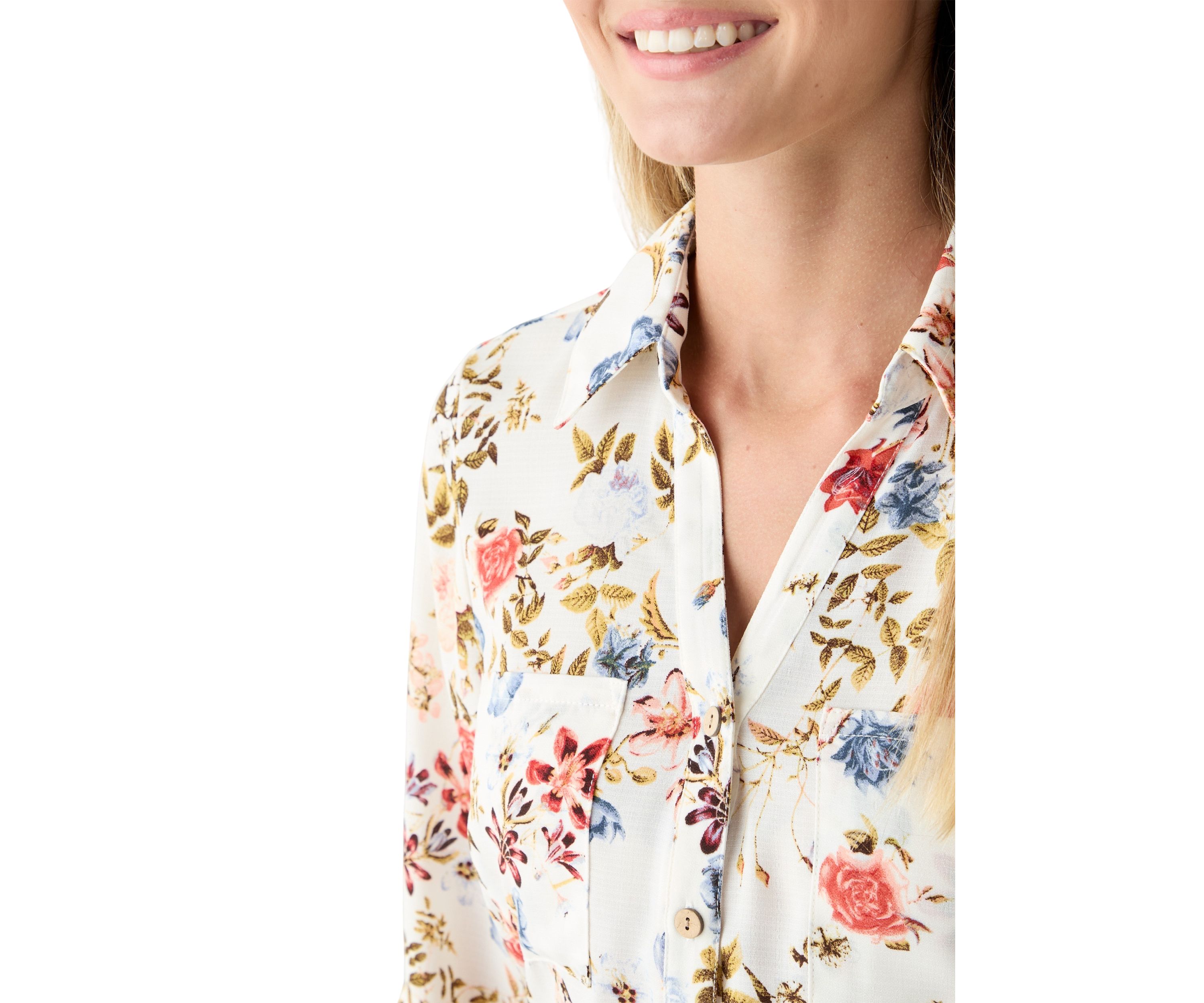 Juniors Portofino Printed Blouse